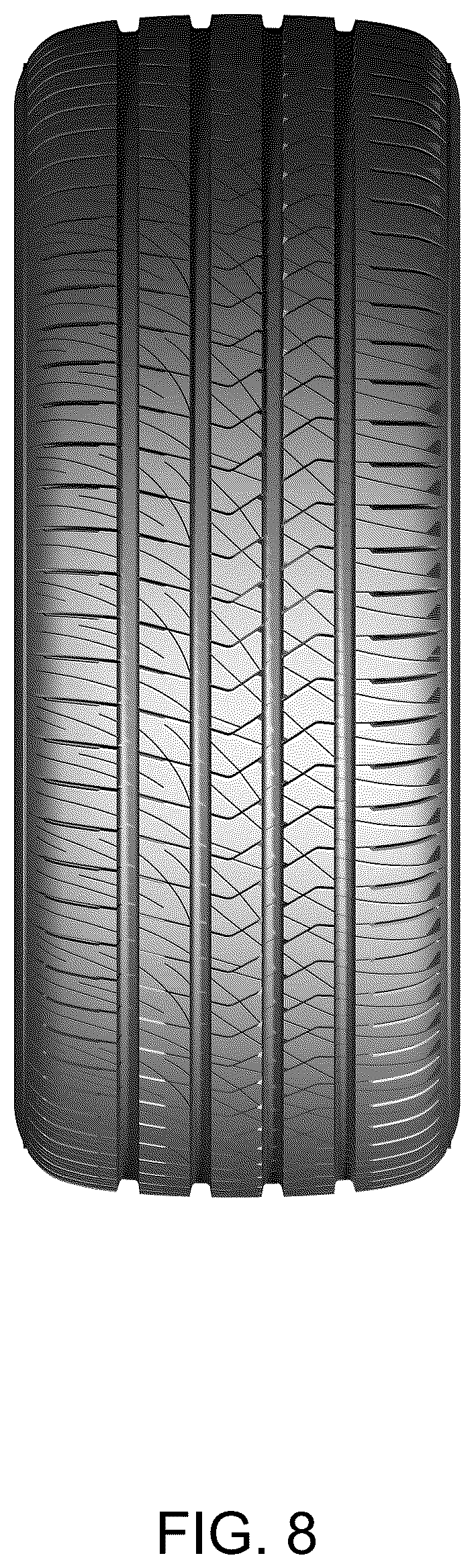 Patent USD1100802 Figure 8 – Tire