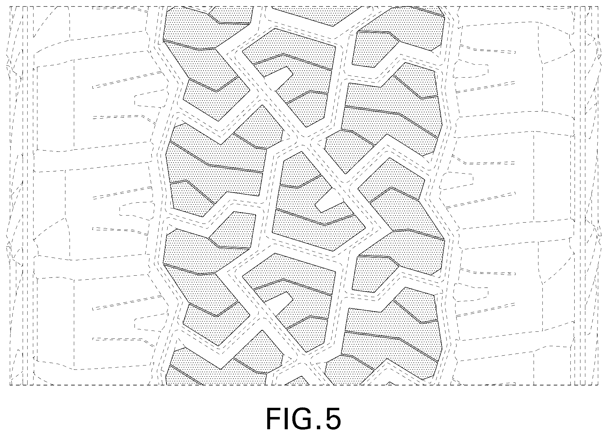 Patent USD1100807 Figure 5 – Tire