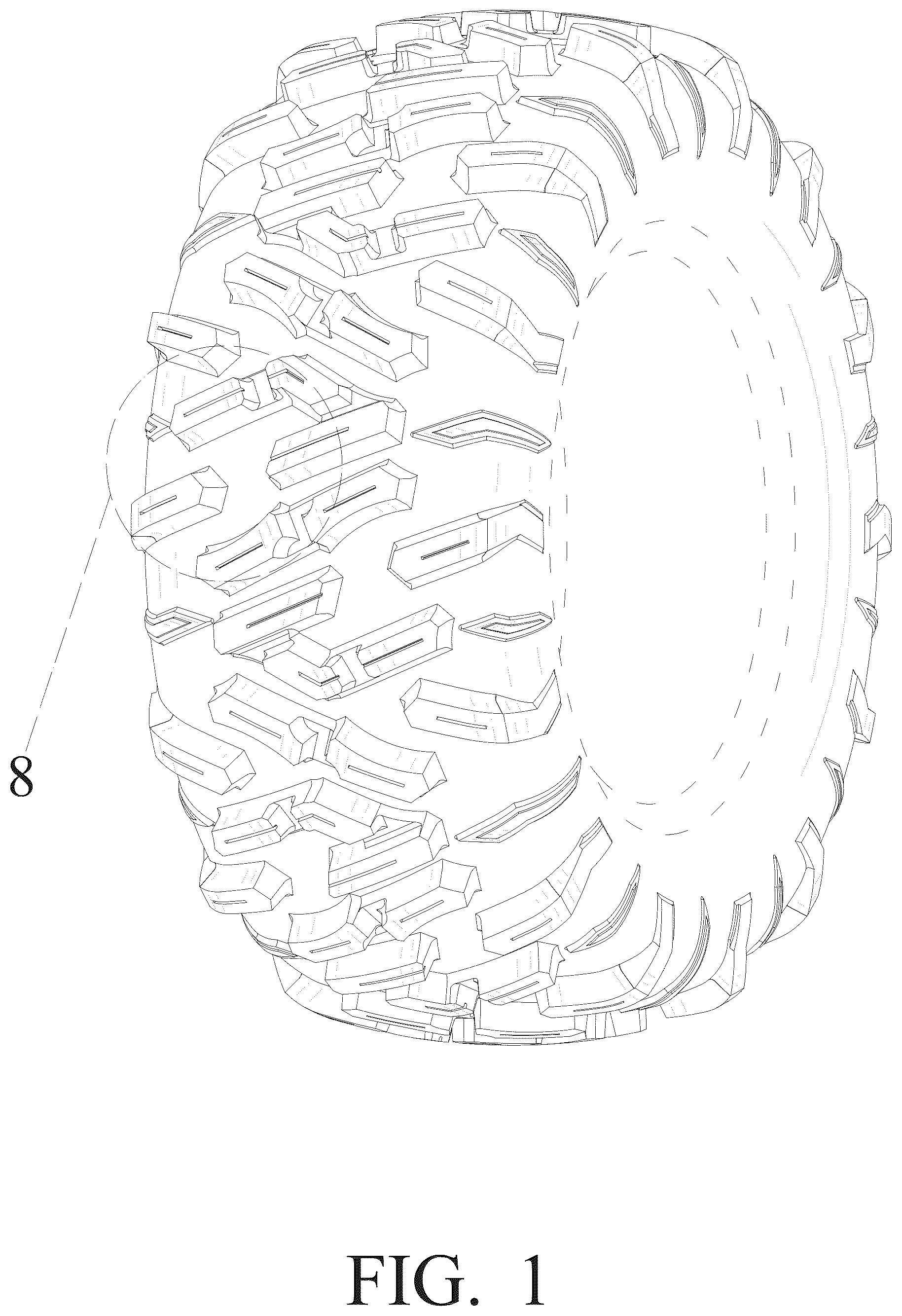Patent USD1100808 — Tyre — Figure 1