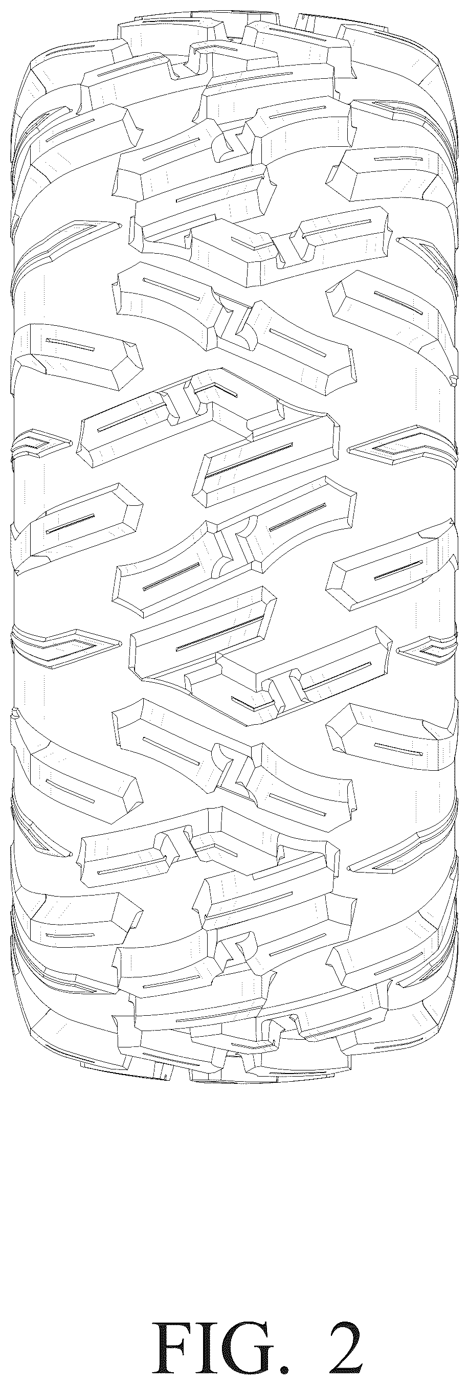 Patent USD1100808 Figure 2 – Tyre