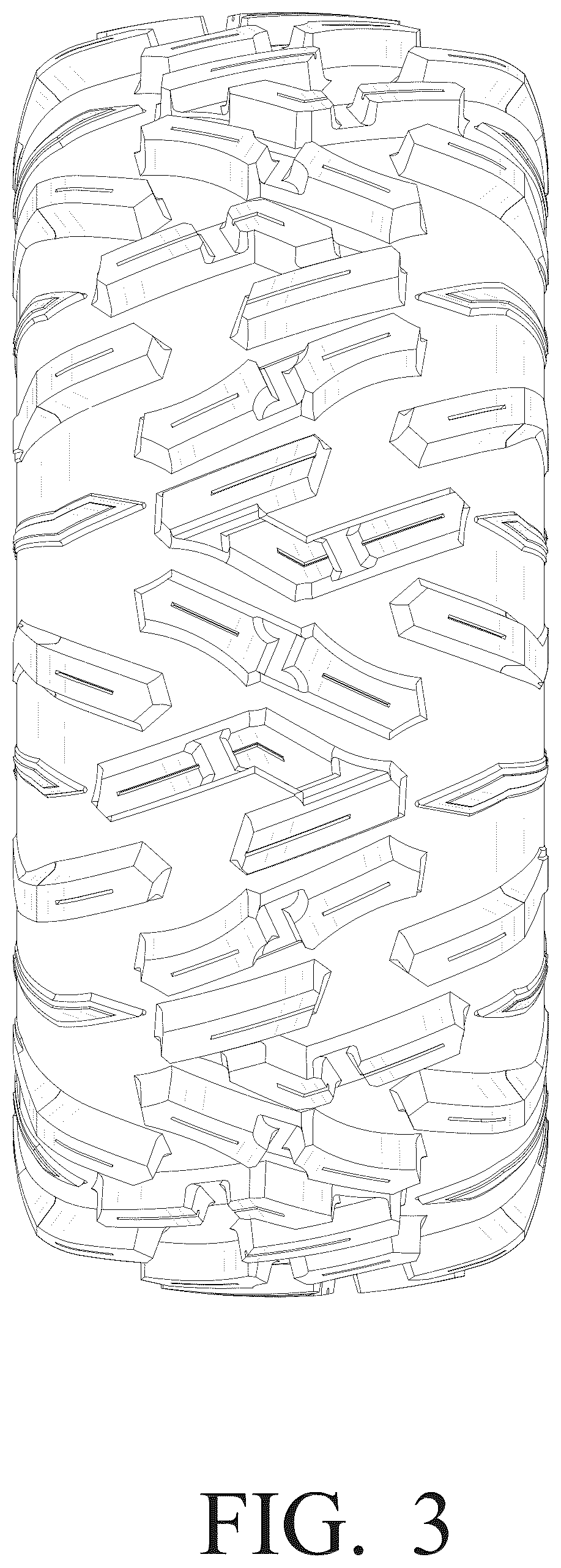 Patent USD1100808 Figure 3 – Tyre