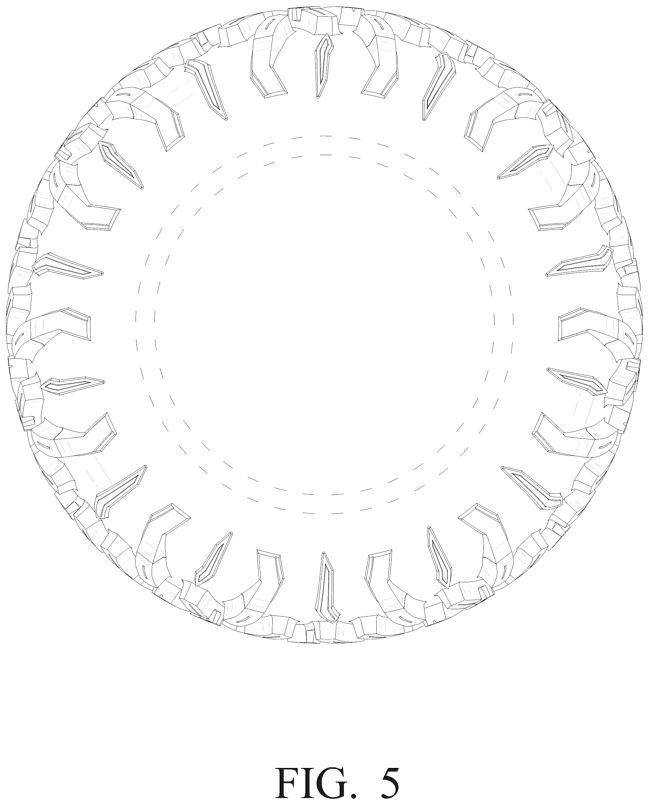 Patent USD1100808 Figure 5 – Tyre