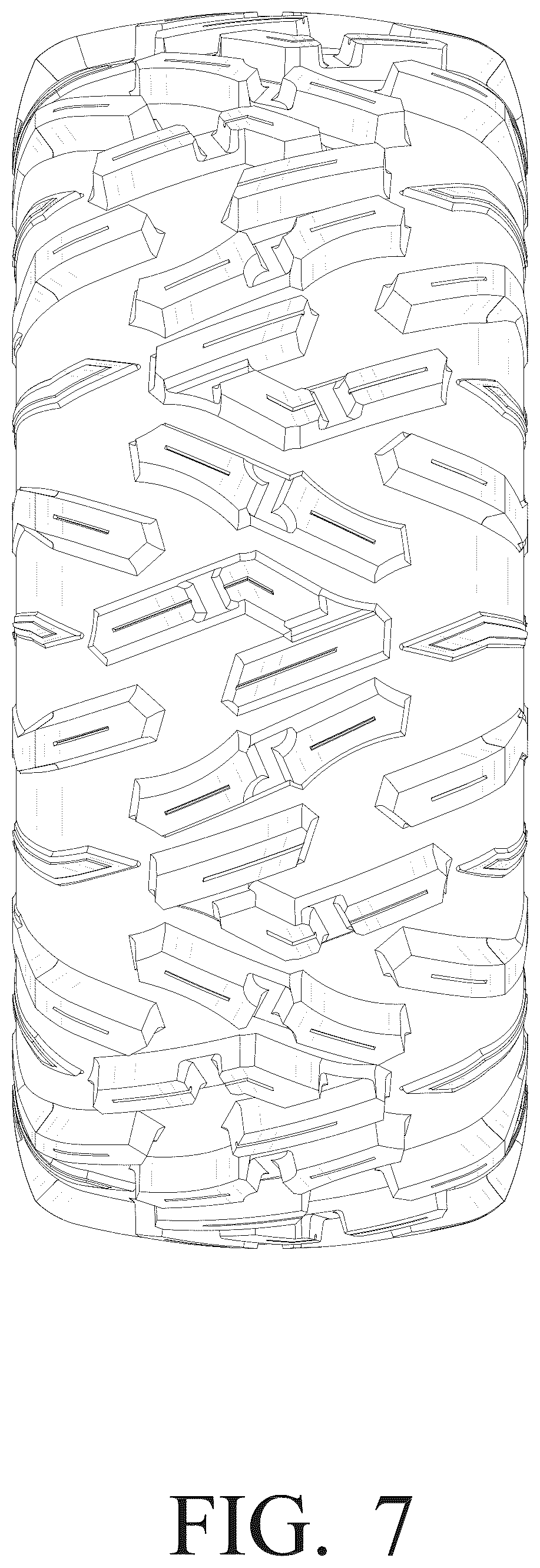 Patent USD1100808 Figure 7 – Tyre