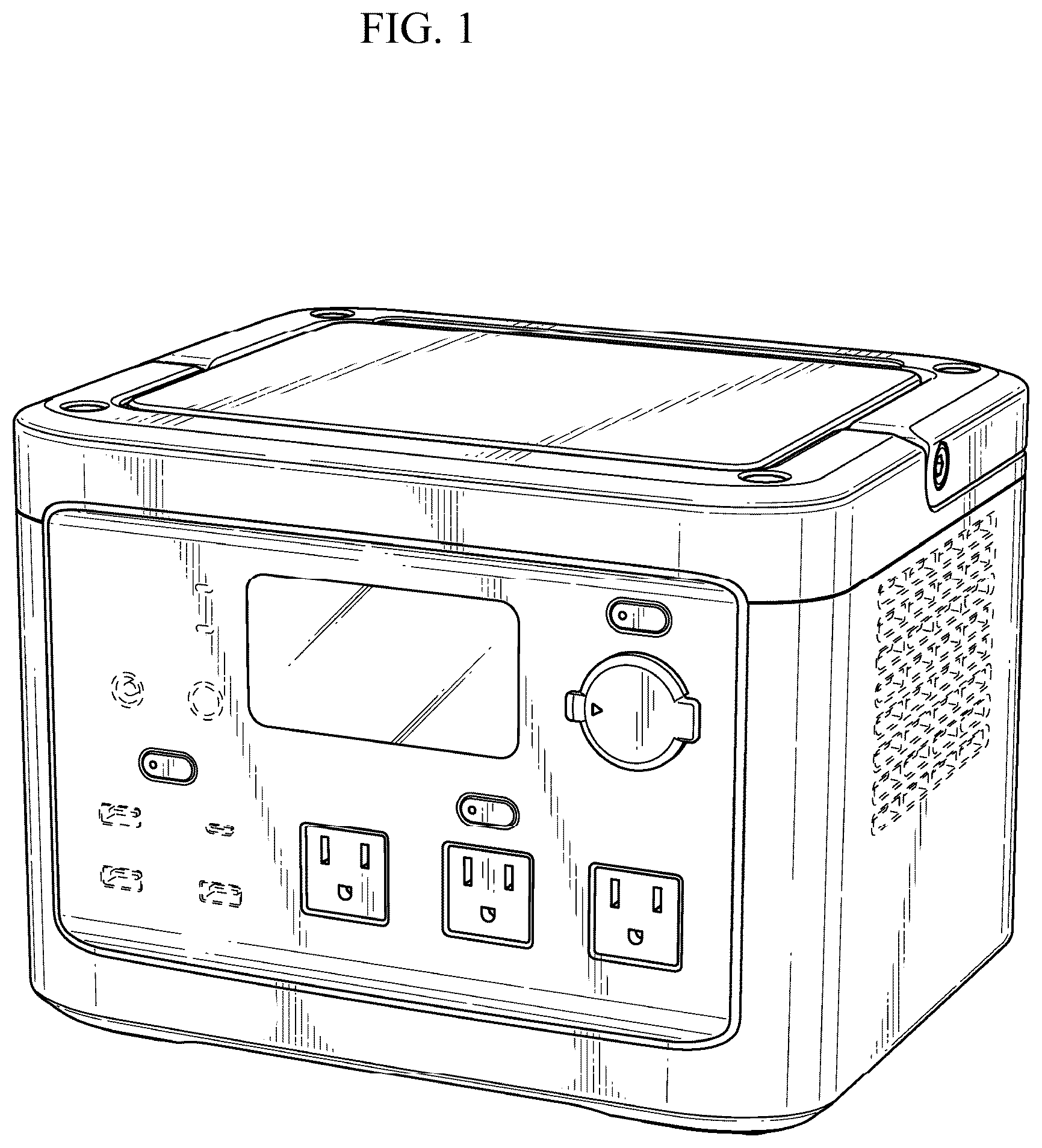 Patent USD1100814 — Portable power supply — Figure 1