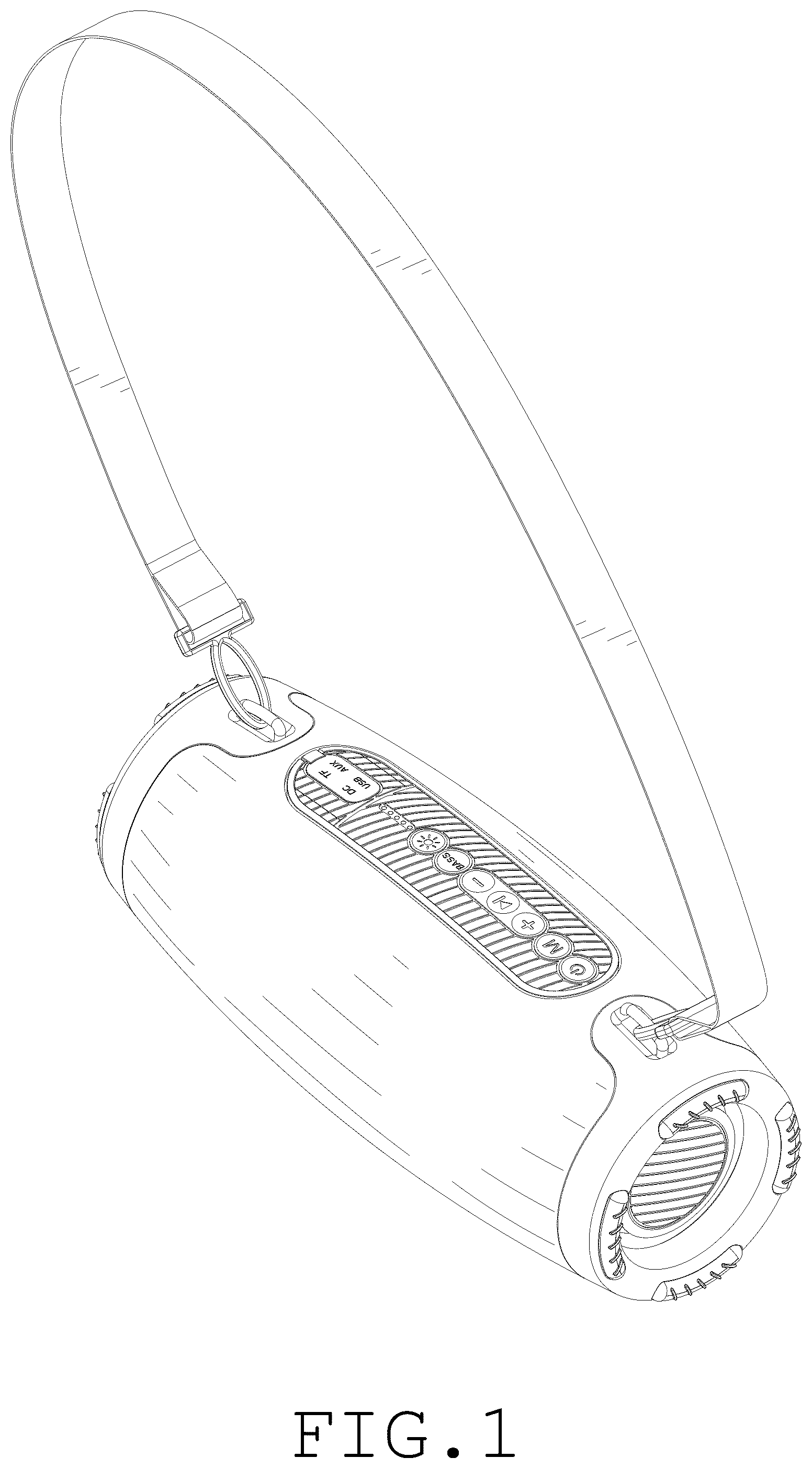 Patent USD1100877 Figure 1 – Wireless speaker