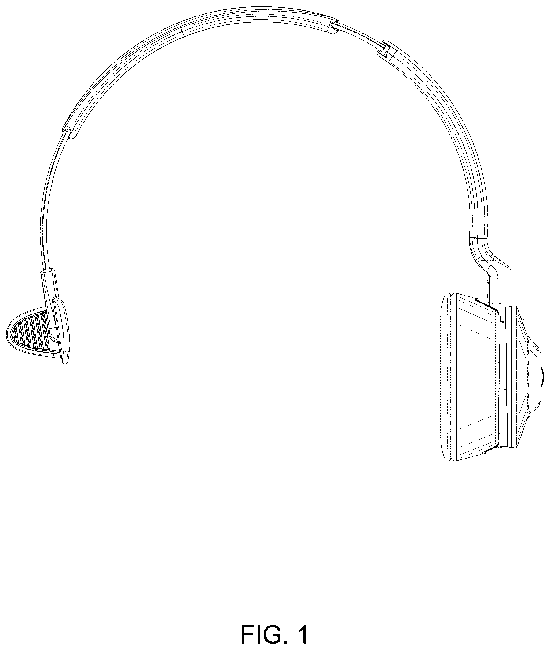 Patent USD1100882 Figure 1 – Headset for wireless telephone