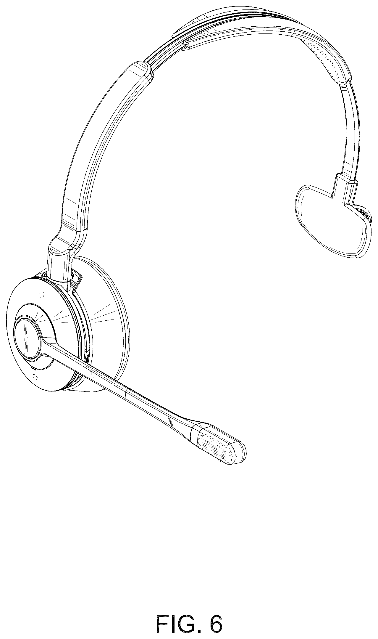 Patent USD1100882 Figure 6 – Headset for wireless telephone