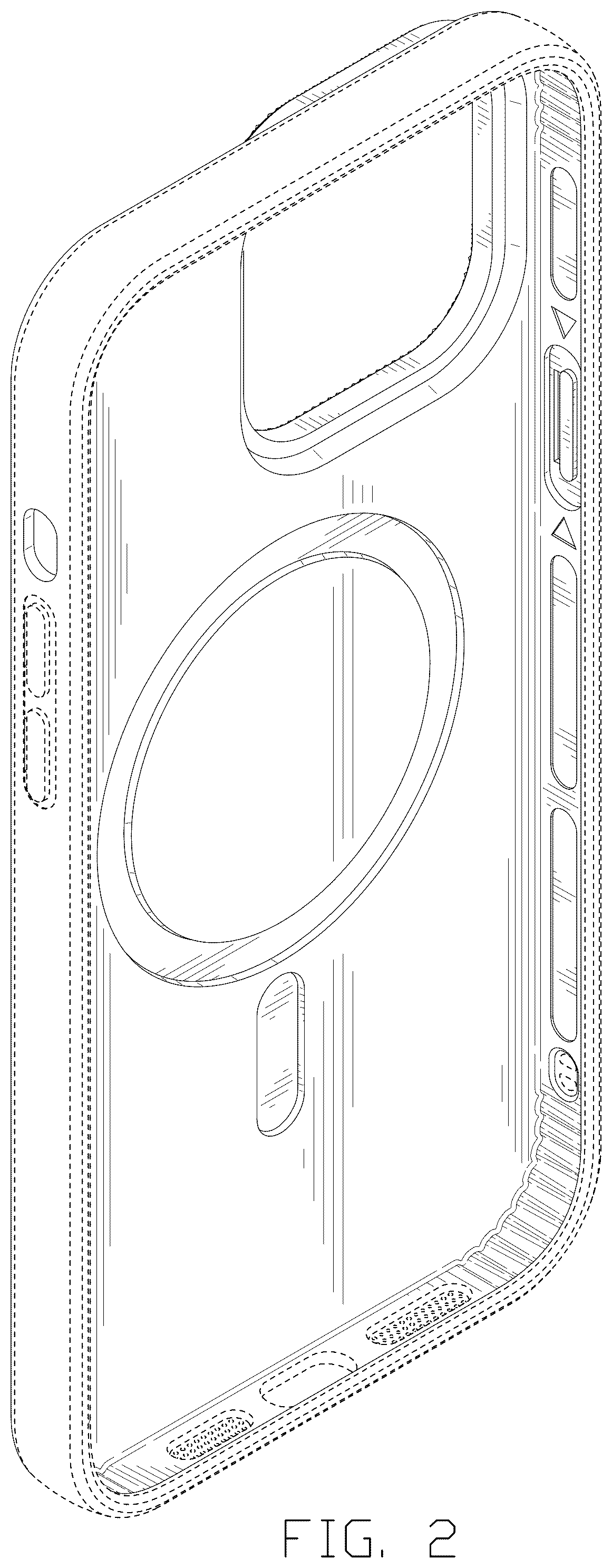 Patent USD1100891 Figure 2 – Case for mobile phone