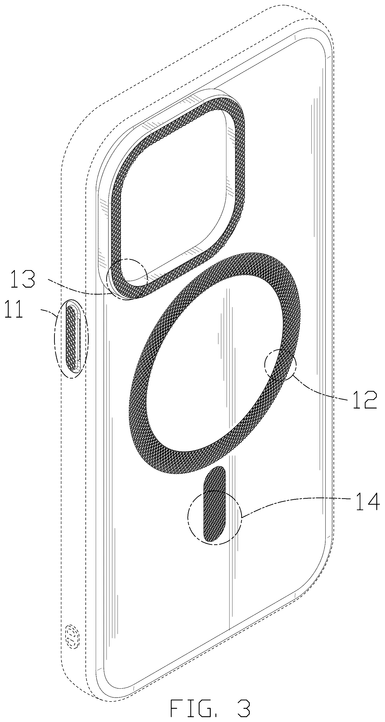 Patent USD1100891 Figure 3 – Case for mobile phone