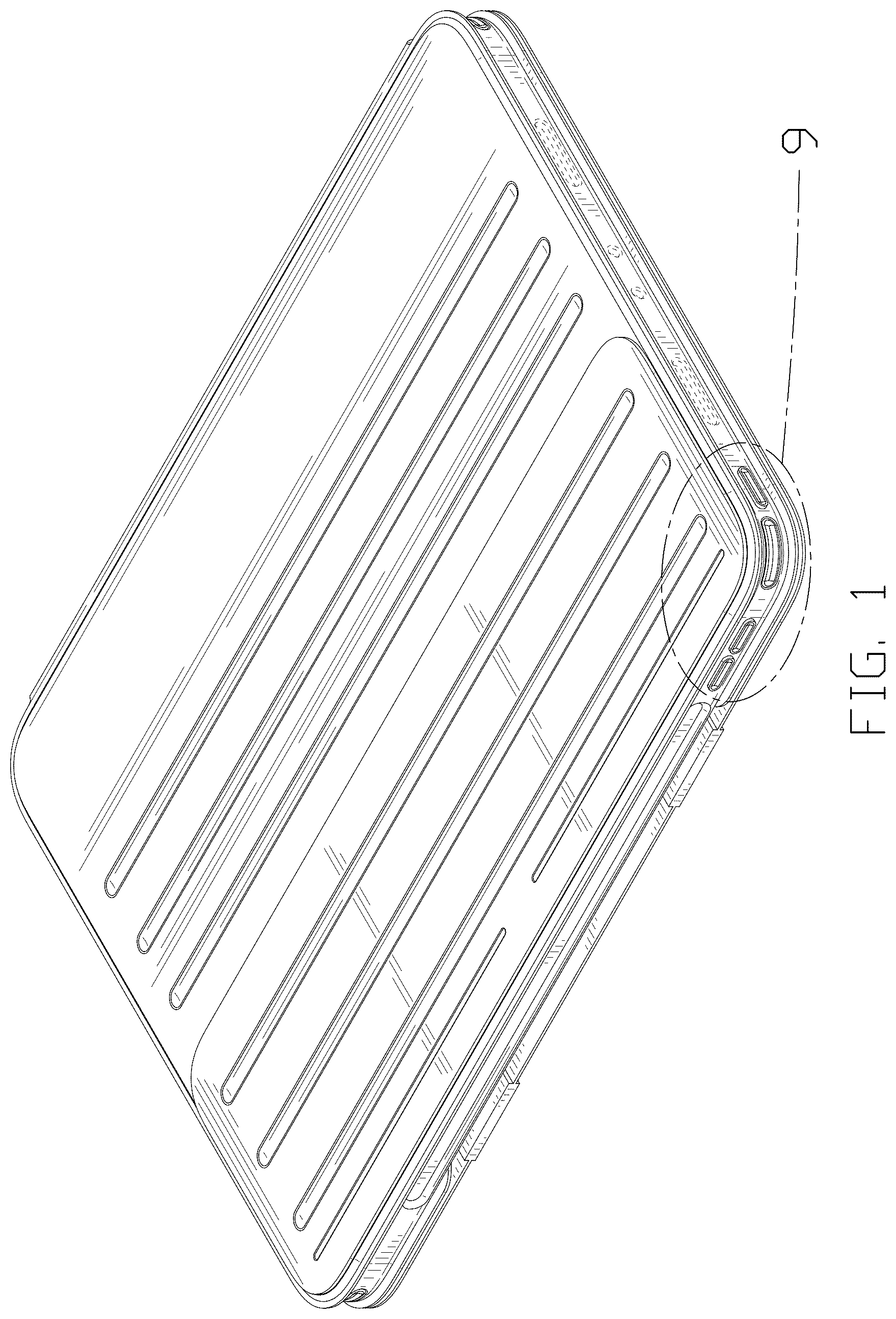 Patent USD1100913 Figure 1 – Tablet case