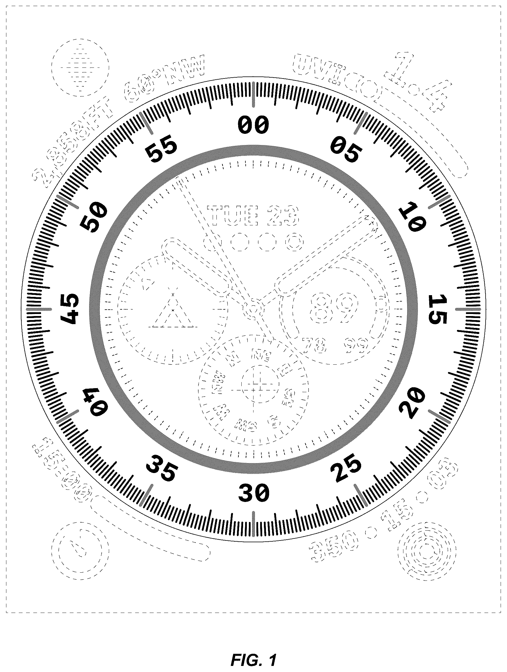 Patent USD1100934 Figure 1 – Display screen or portion thereof with graphical user interface