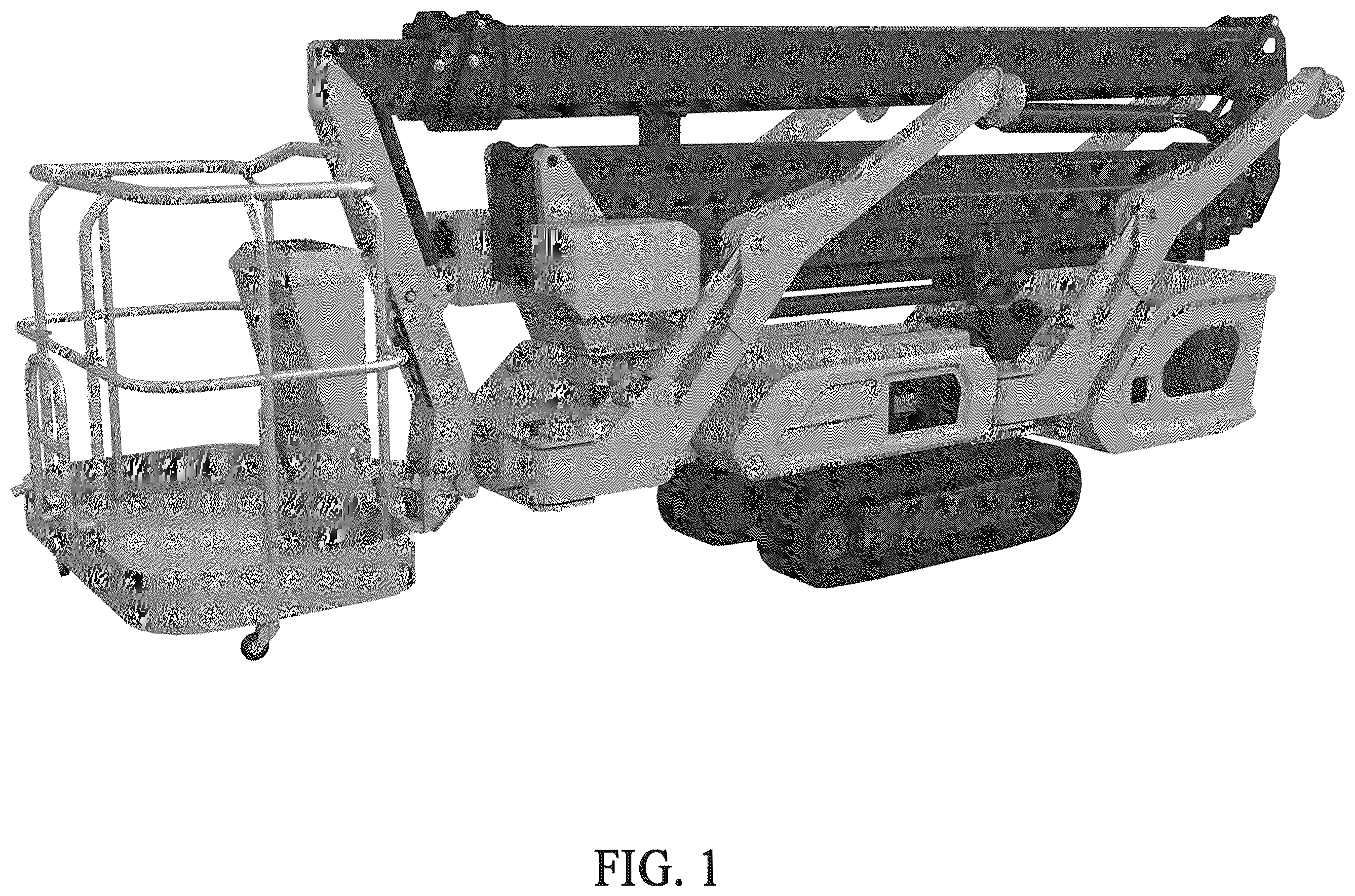 Patent USD1100997 Figure 1 – Aerial work platform vehicle