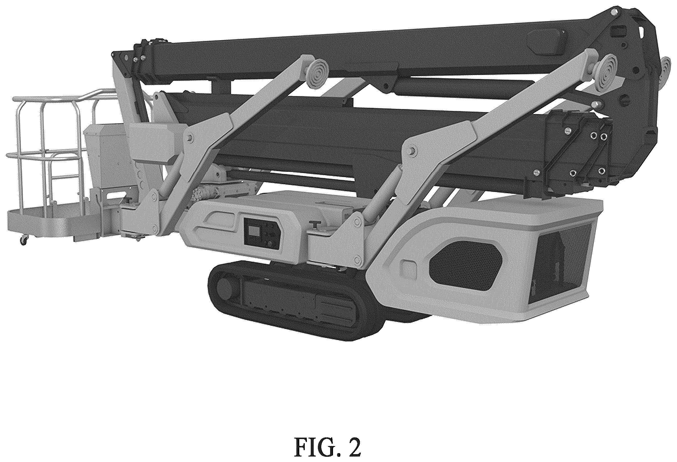 Patent USD1100997 Figure 2 – Aerial work platform vehicle