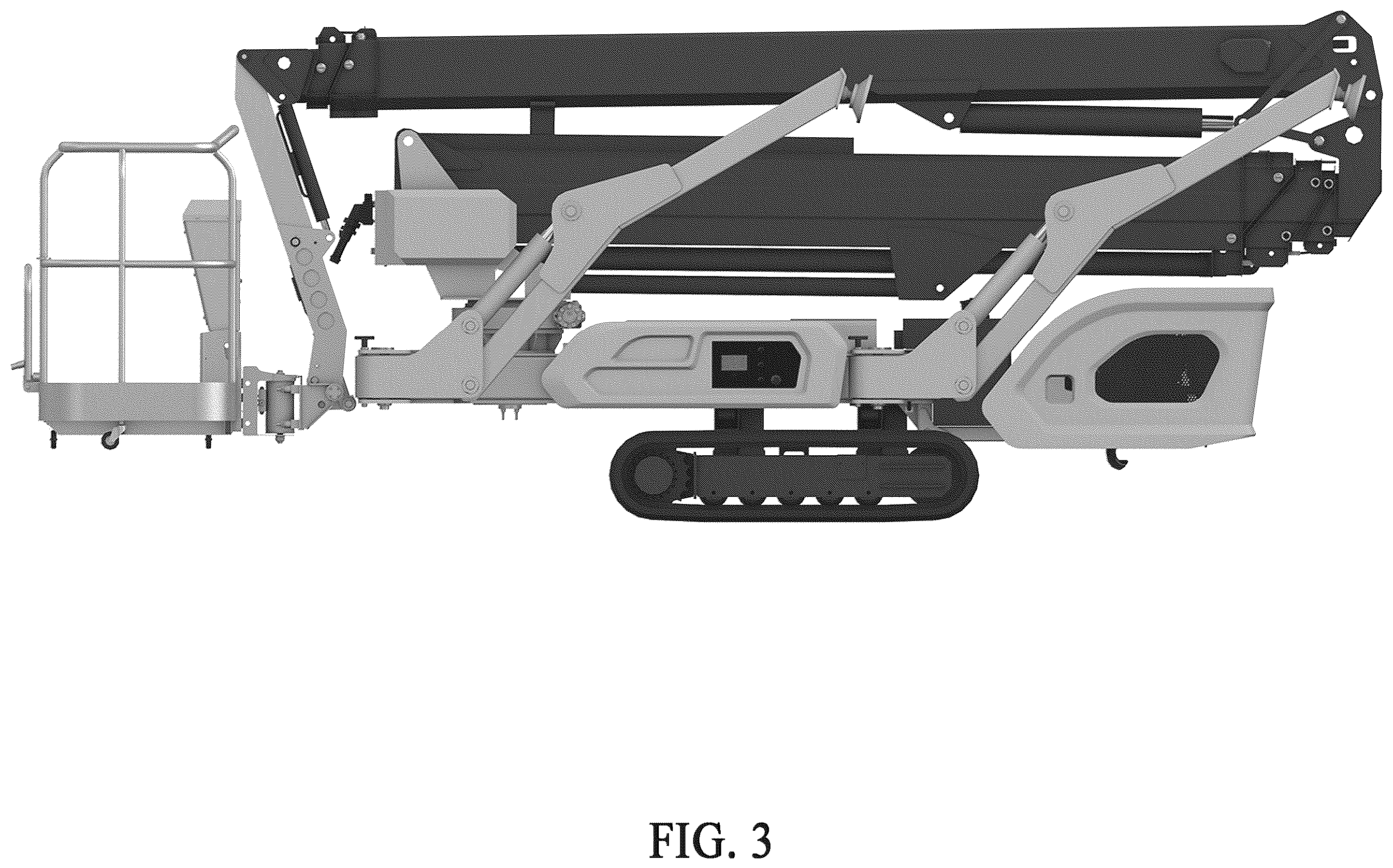 Patent USD1100997 Figure 3 – Aerial work platform vehicle