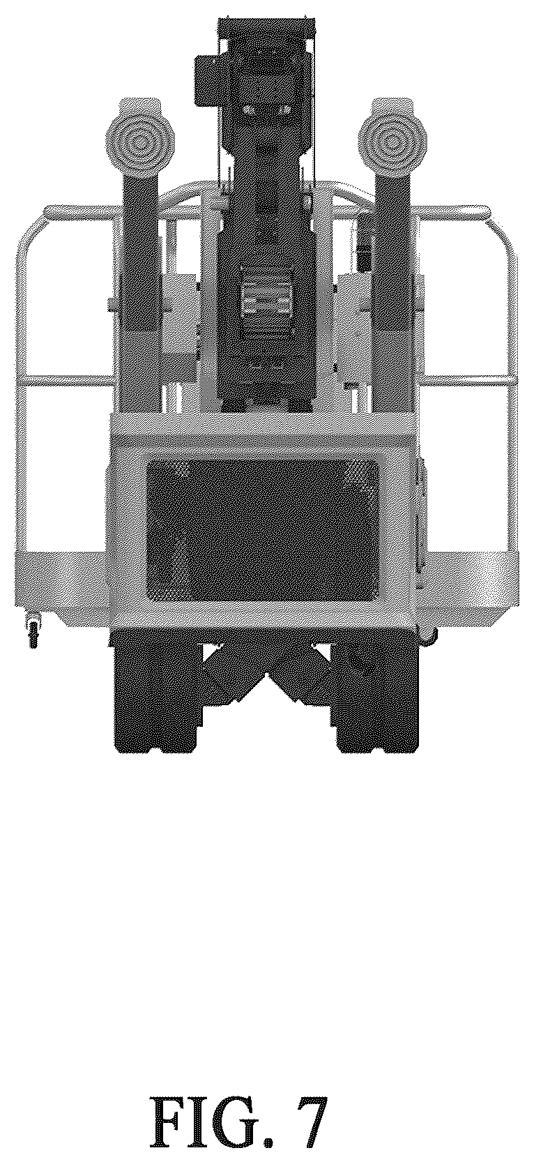 Patent USD1100997 Figure 7 – Aerial work platform vehicle