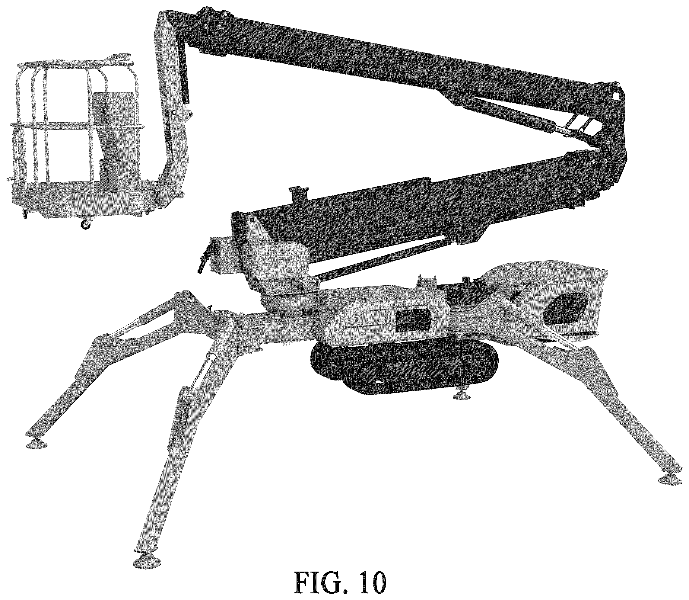 Patent USD1100997 Figure 10 – Aerial work platform vehicle