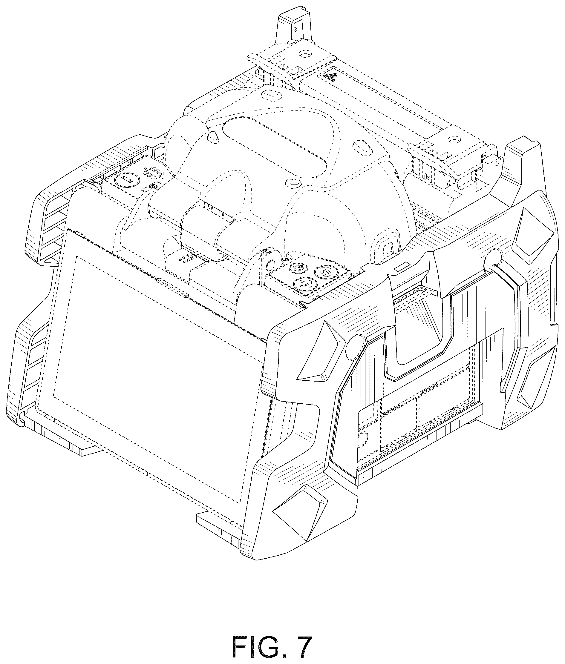 Patent USD1101007 Figure 7 – Optical fiber fusion splicer