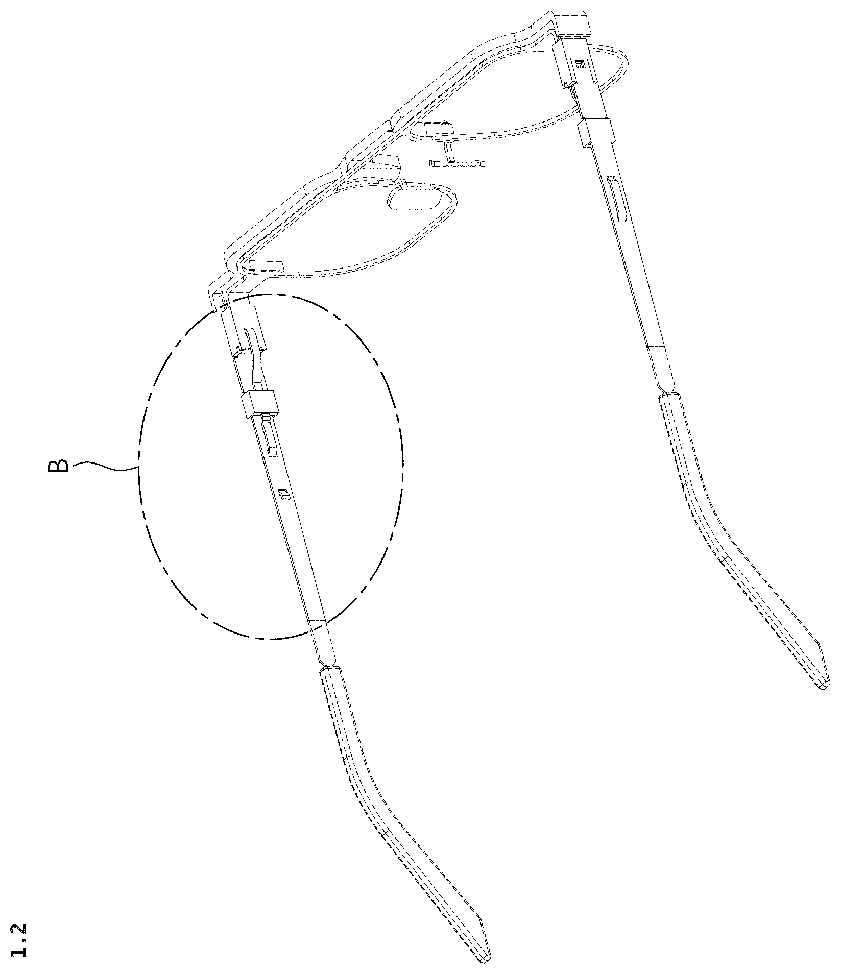 Patent USD1101022 Figure 2 – Spectacles