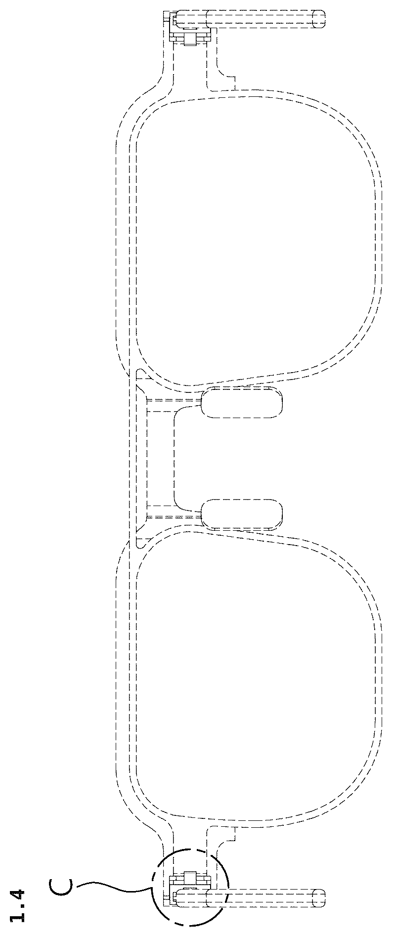 Patent USD1101022 Figure 4 – Spectacles