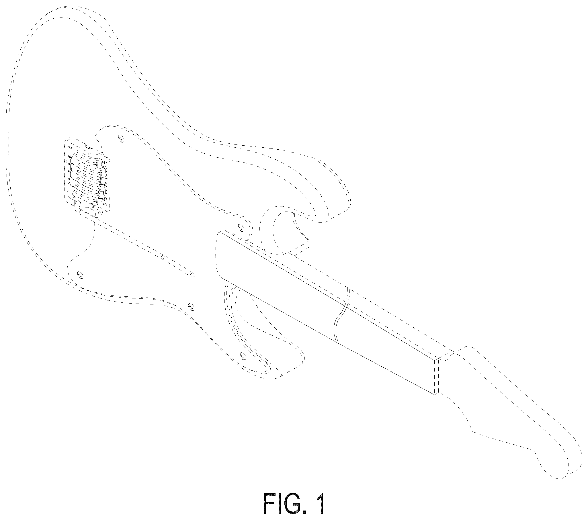 Patent USD1101024 Figure 1 – Guitar with tremolo