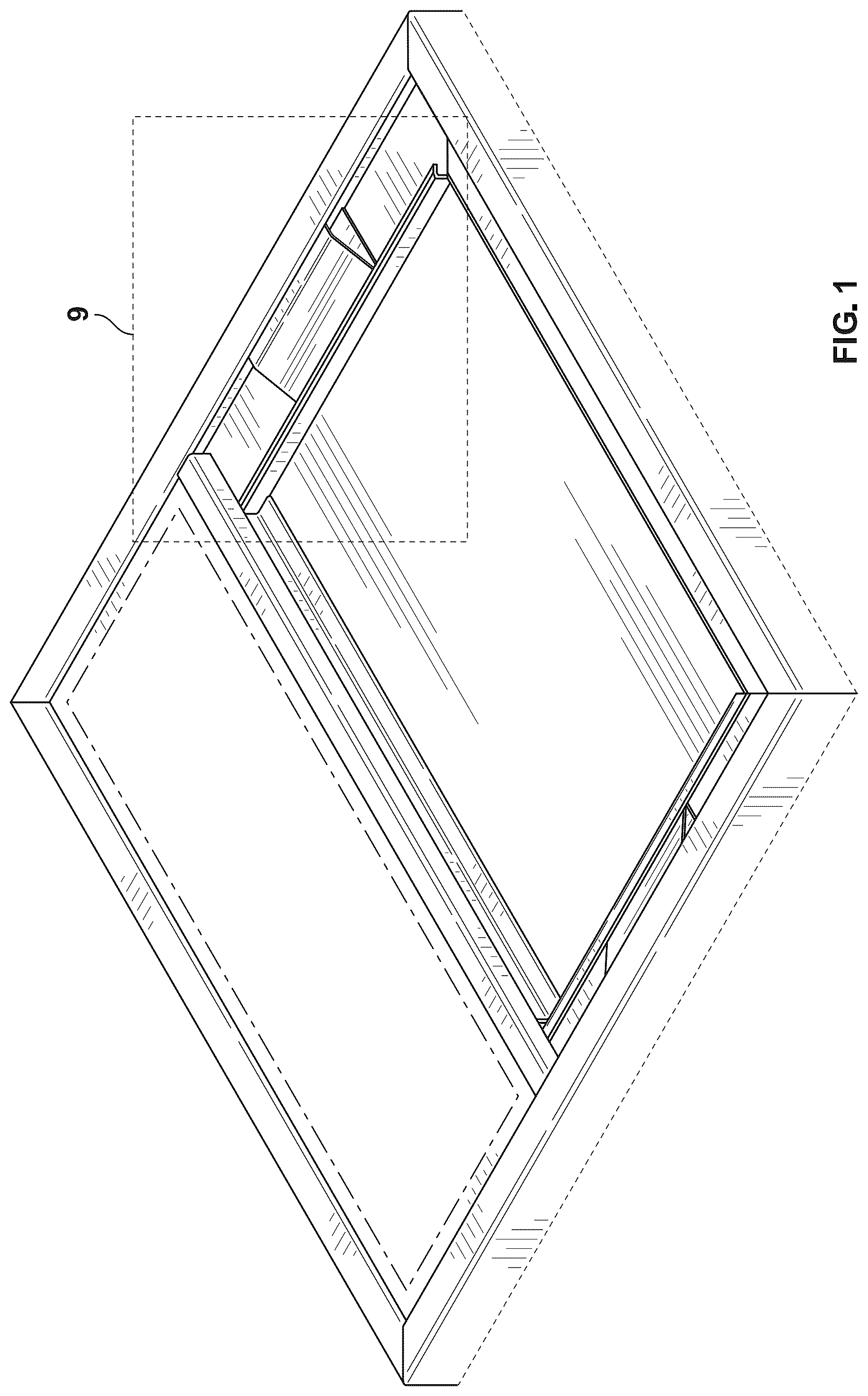 Patent USD1101043 Figure 1 – Frame sign
