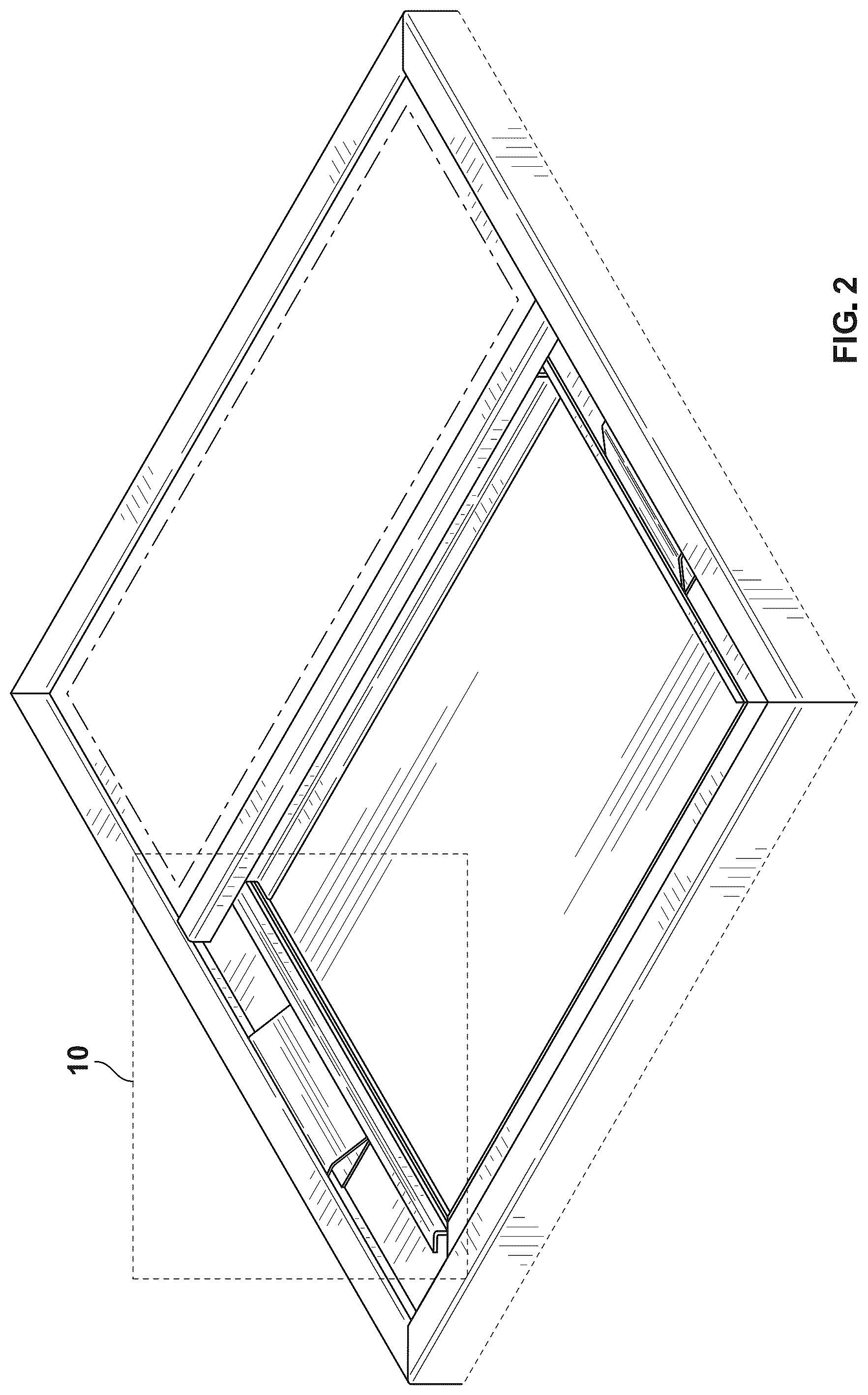Patent USD1101043 Figure 2 – Frame sign