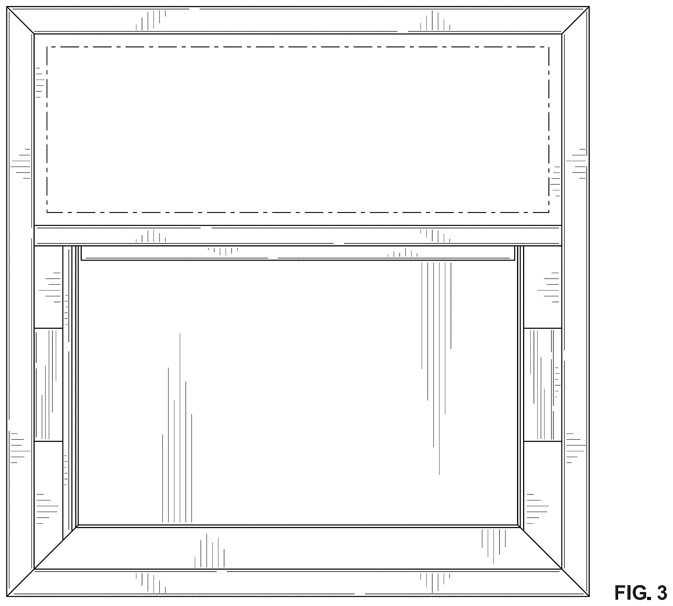 Patent USD1101043 Figure 3 – Frame sign