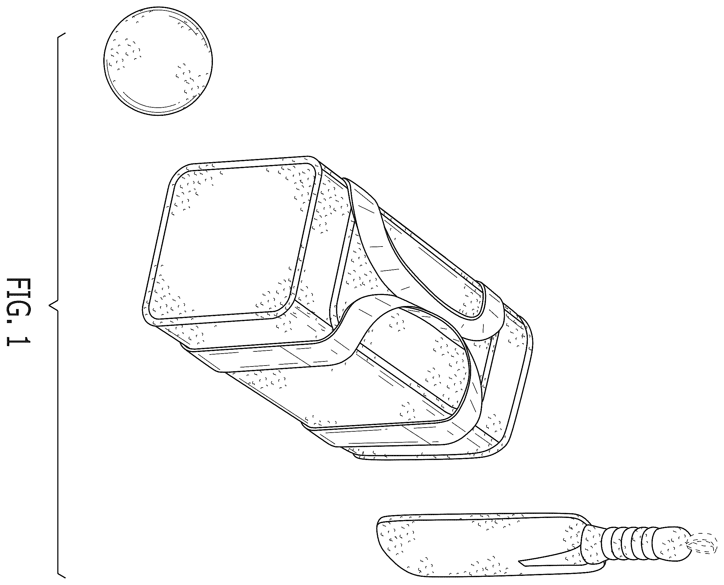 Patent USD1101054 Figure 1 – Plush ball, bag, and bat set