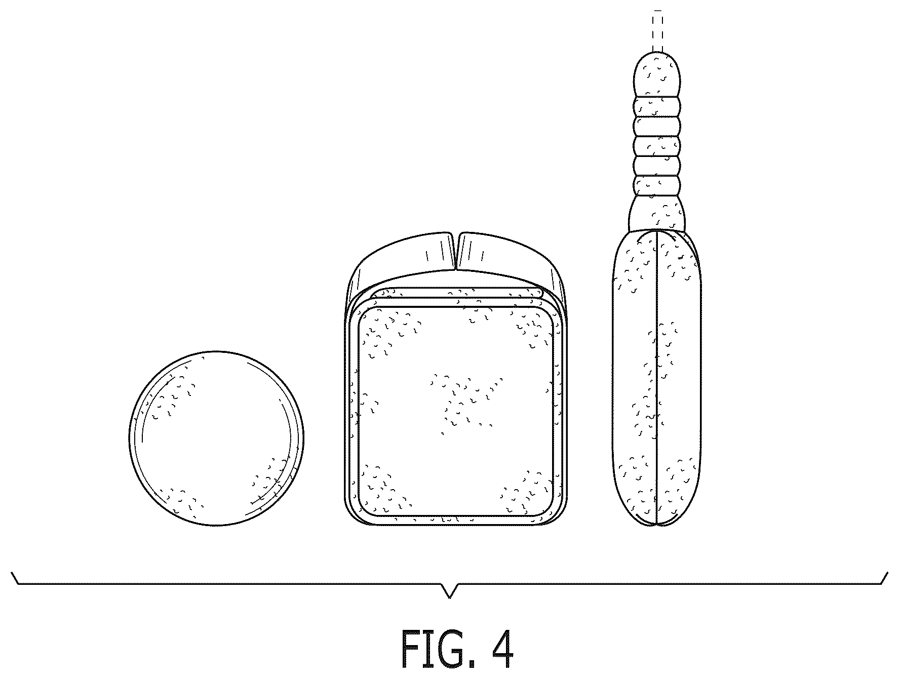 Patent USD1101054 Figure 3 – Plush ball, bag, and bat set