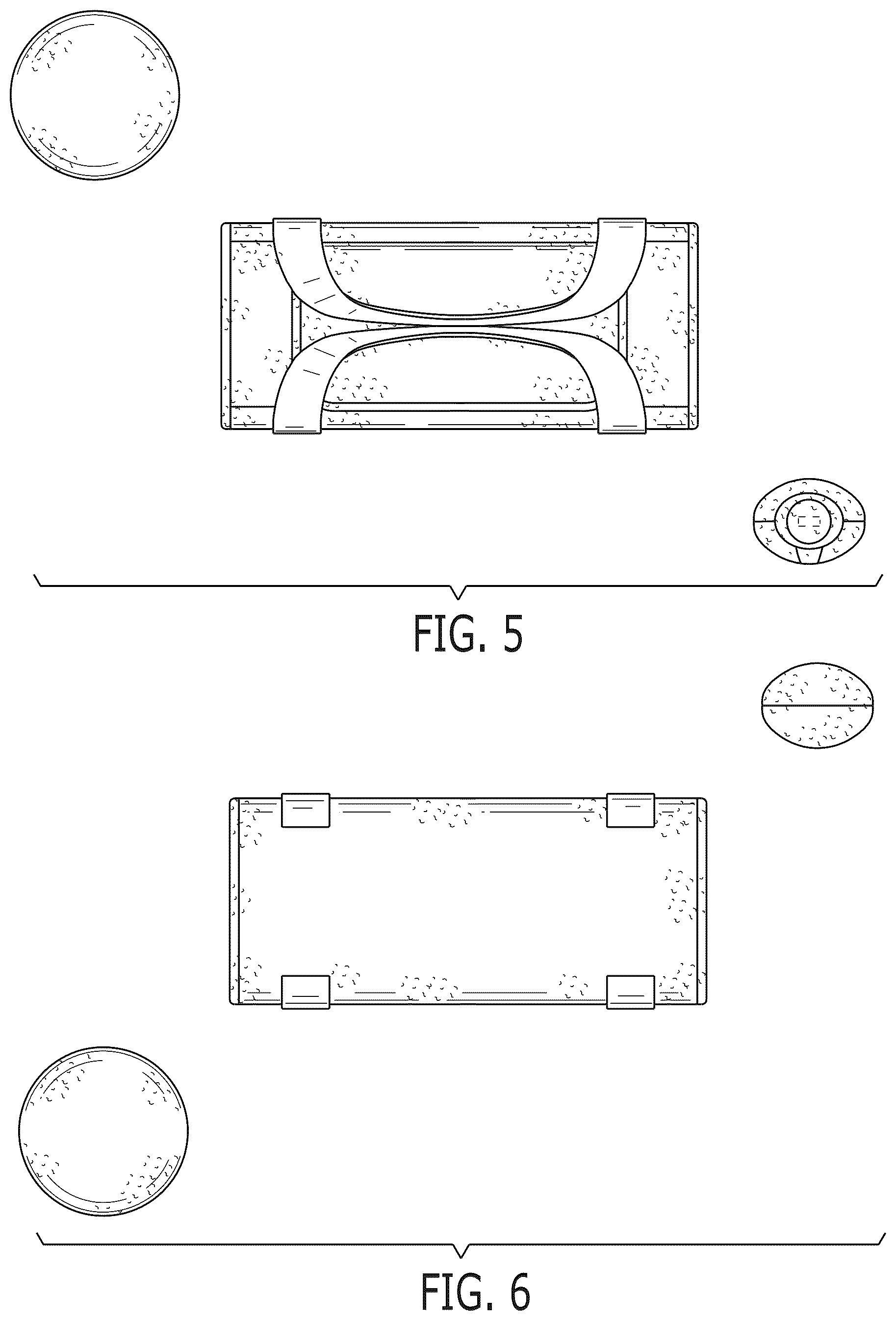 Patent USD1101054 Figure 4 – Plush ball, bag, and bat set