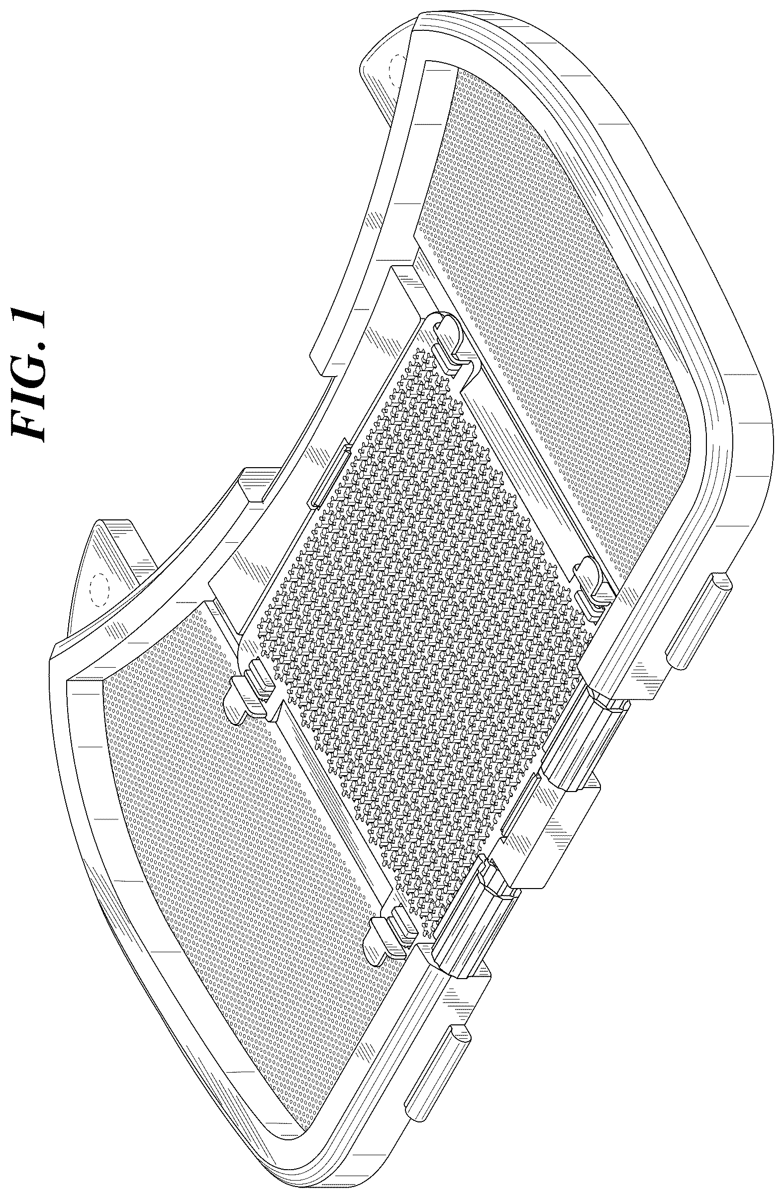 Patent USD1101062 Figure 1 – Tray for toy beads