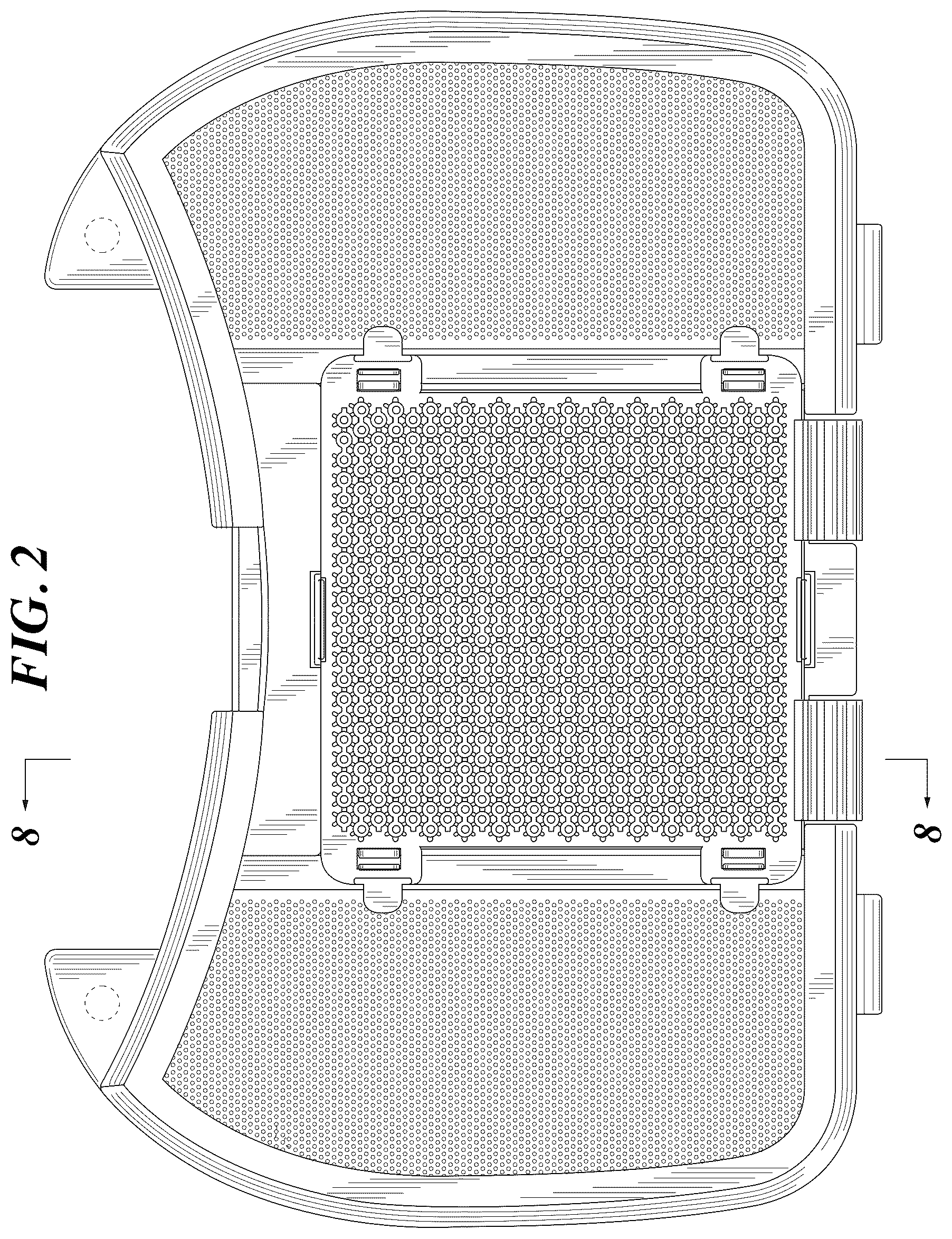 Patent USD1101062 Figure 2 – Tray for toy beads