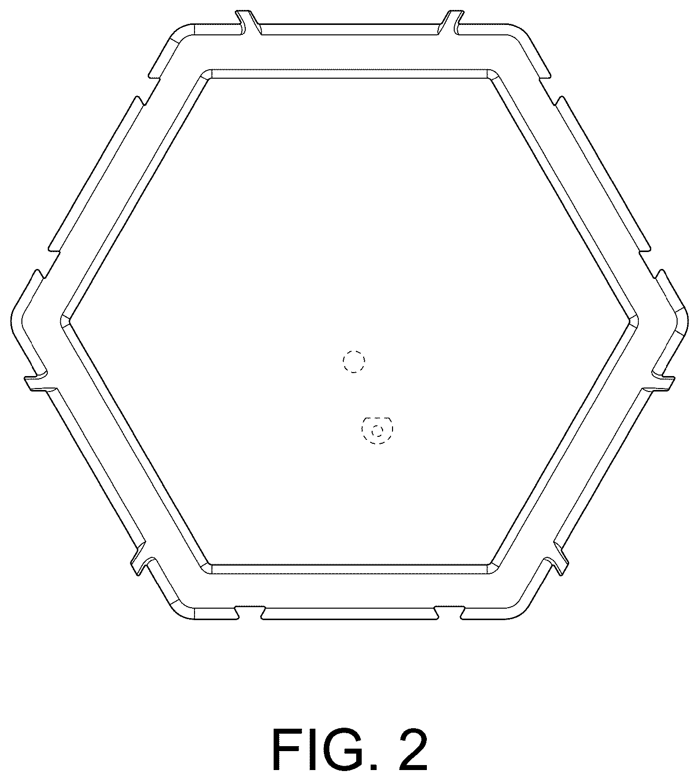 Patent USD1101065 Figure 2 – Construction toy with interlocking bricks