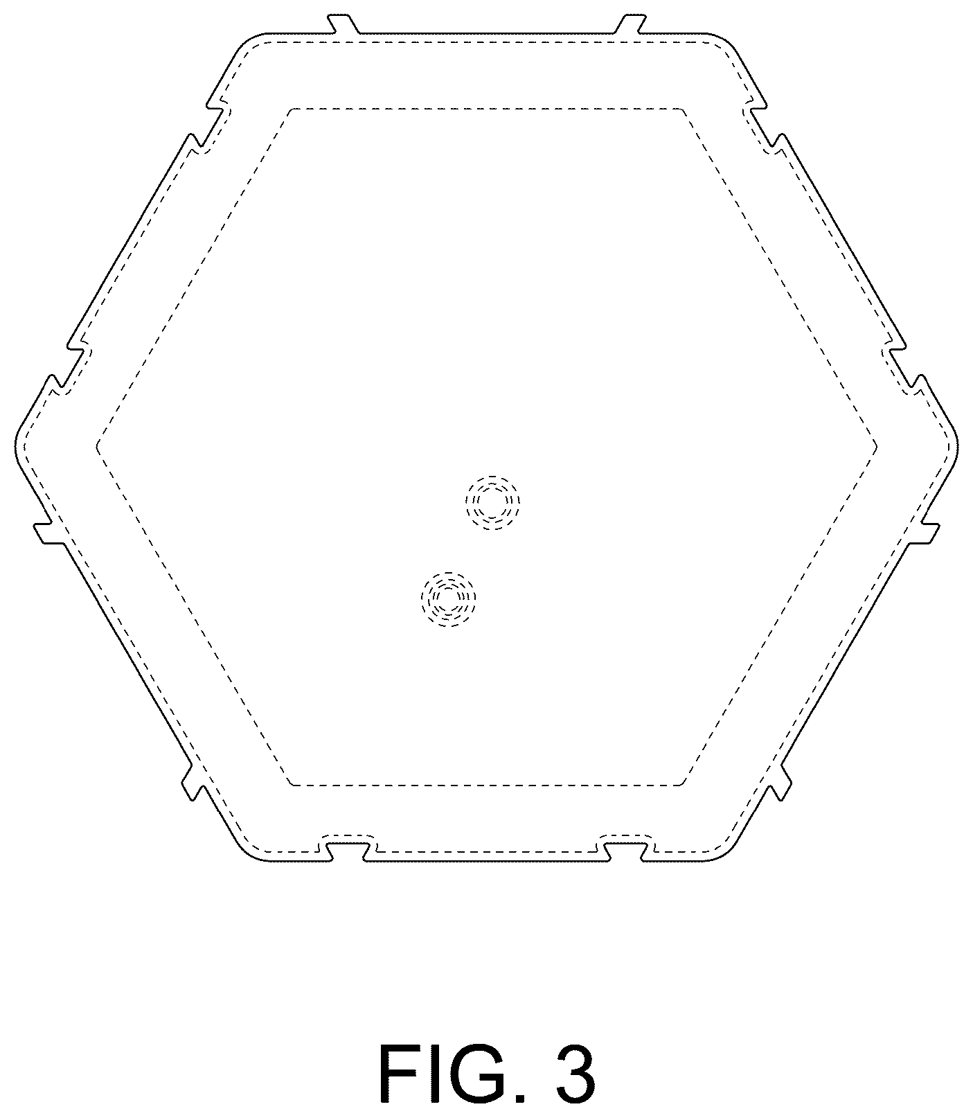 Patent USD1101065 Figure 3 – Construction toy with interlocking bricks