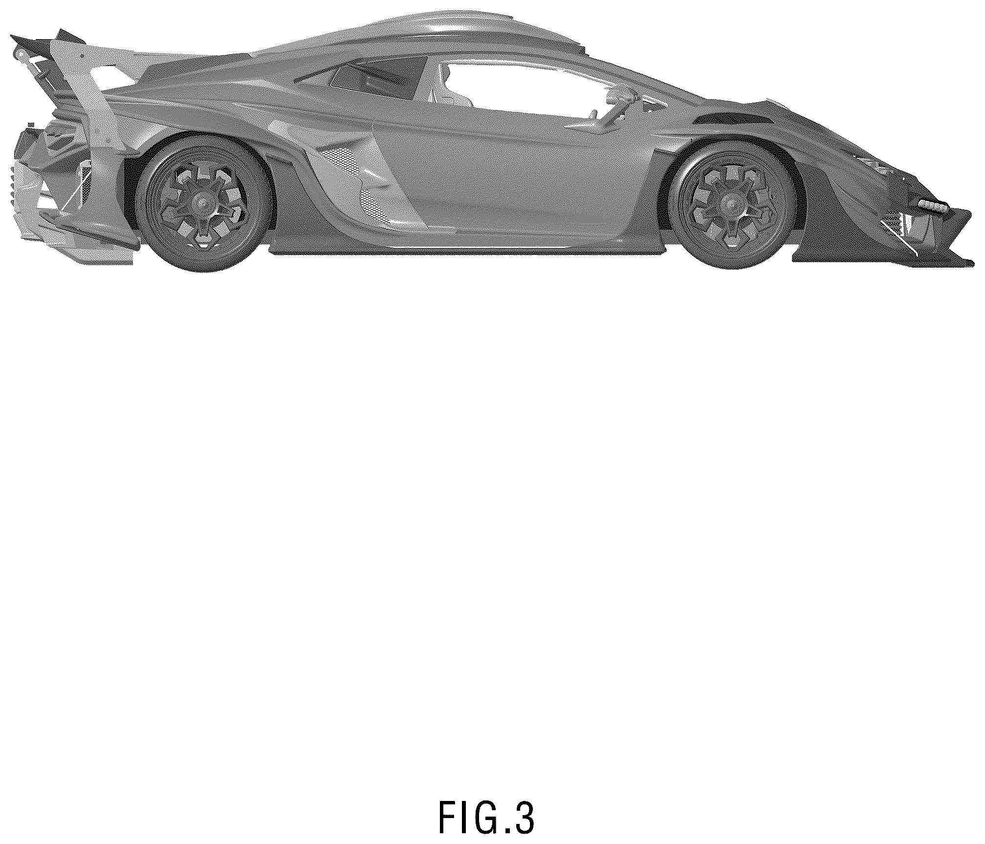 Patent USD1101067 Figure 3 – Model car