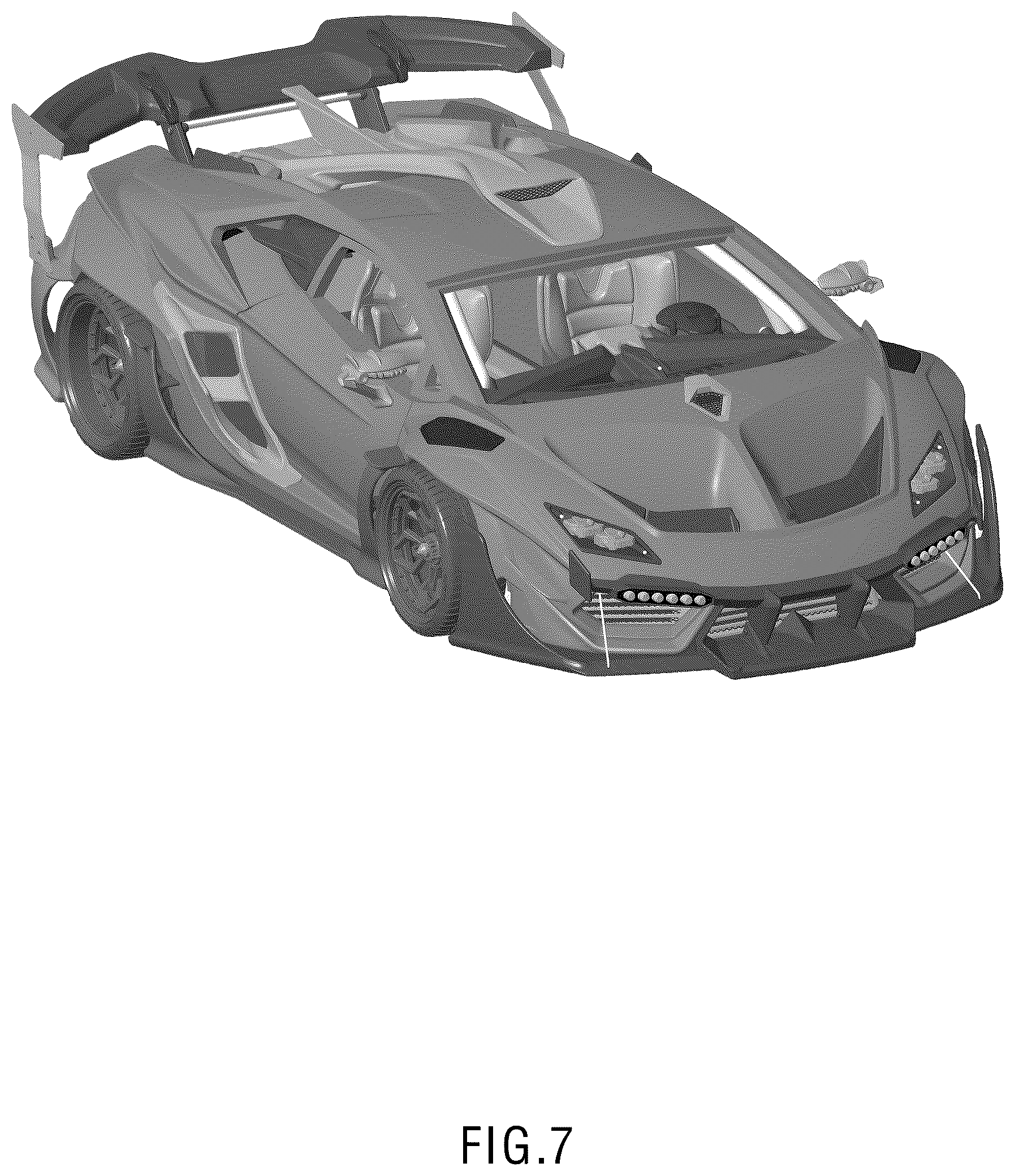 Patent USD1101067 Figure 7 – Model car