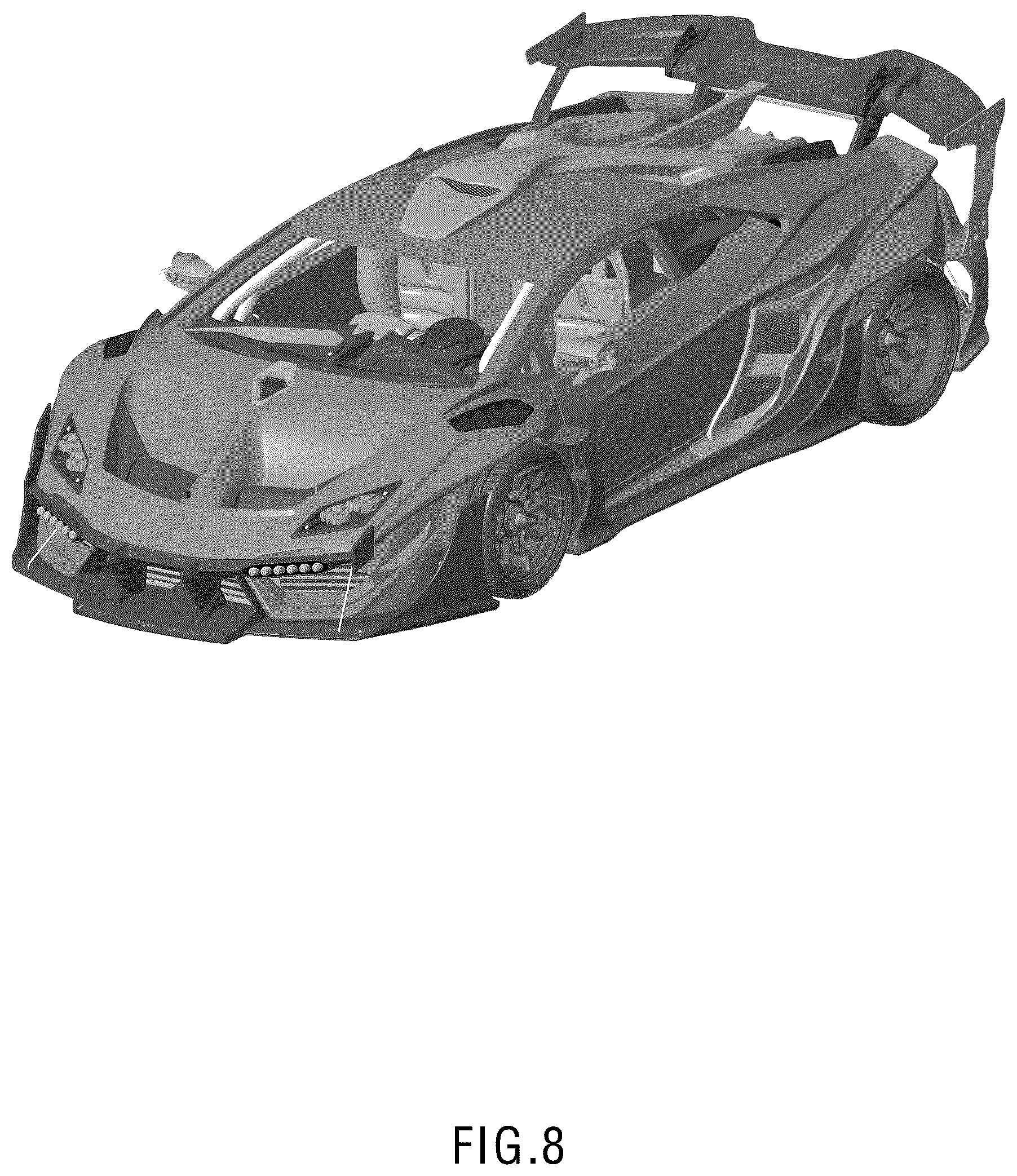 Patent USD1101067 Figure 8 – Model car