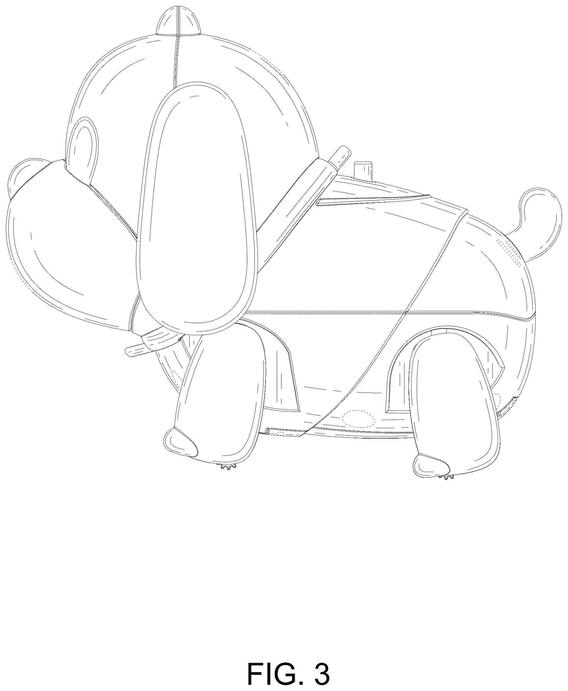 Patent USD1101071 Figure 3 – Toy dog
