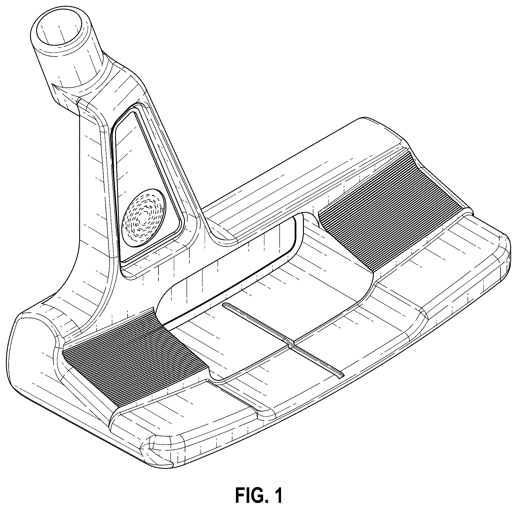 Patent USD1101080 Figure 1 – Putter head