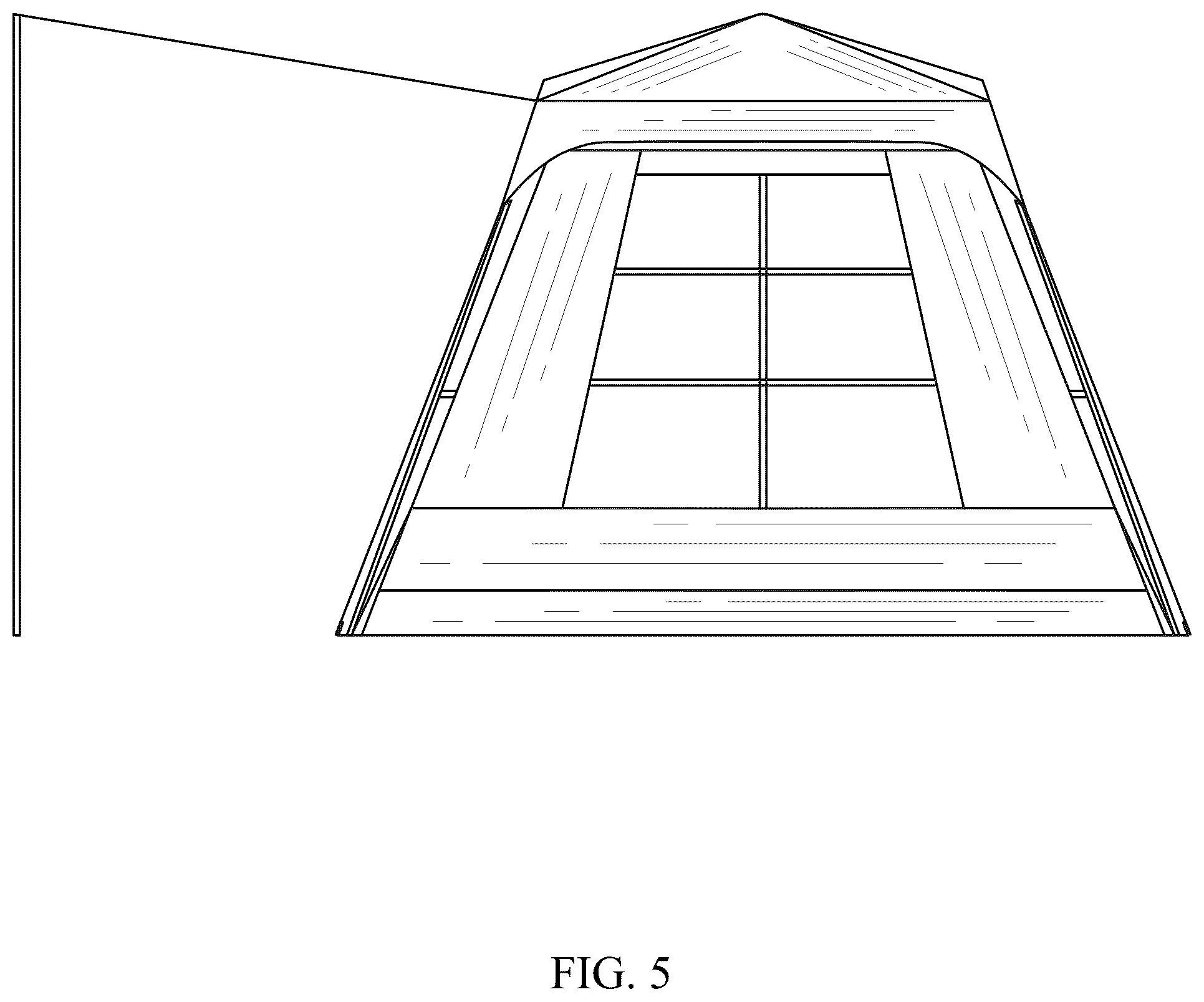 Patent USD1101087 Figure 5 – Tent