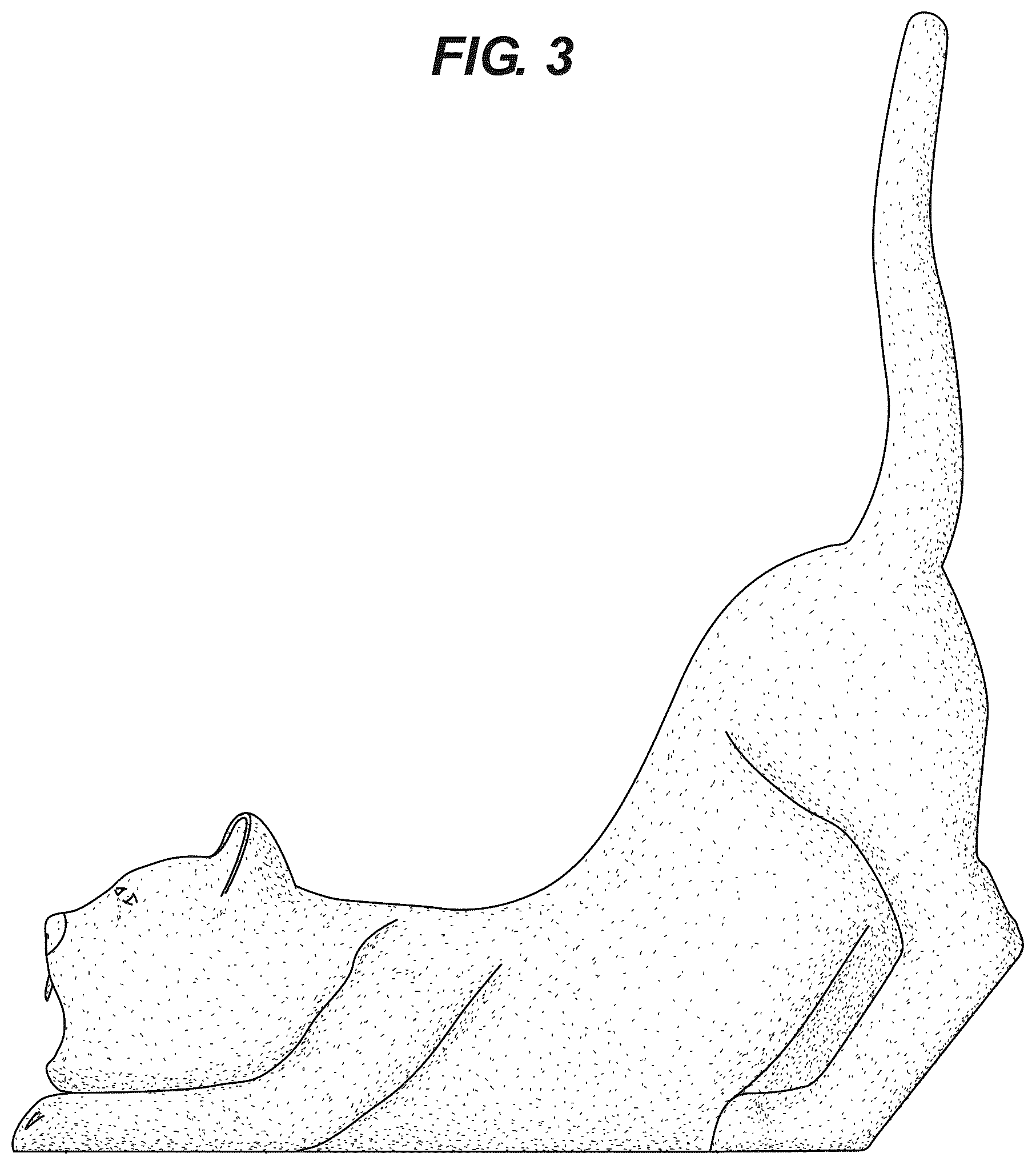 Patent USD1101095 Figure 3 – Cat-shaped mousetrap