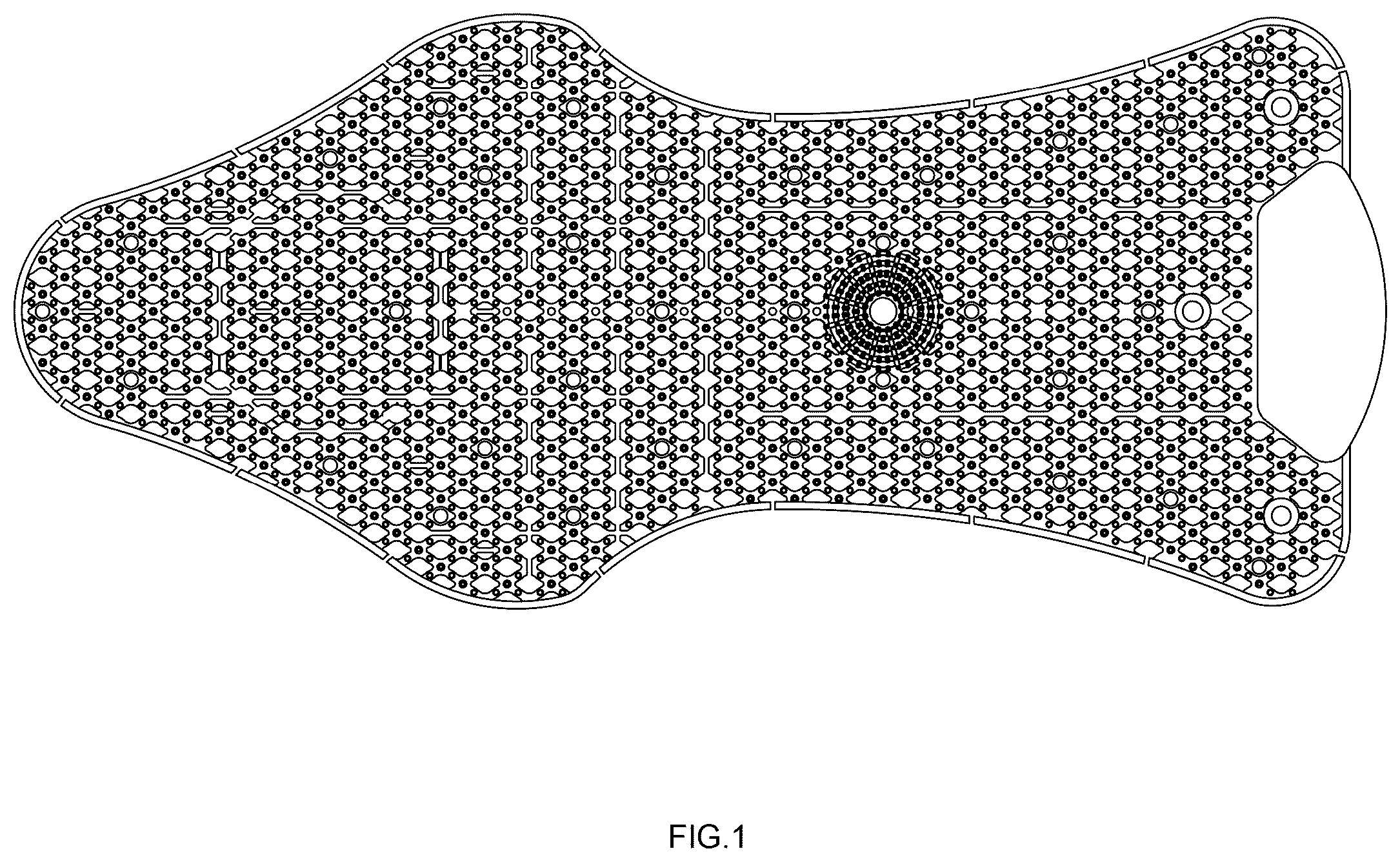 Patent USD1101110 — Urinal screen — Figure 1