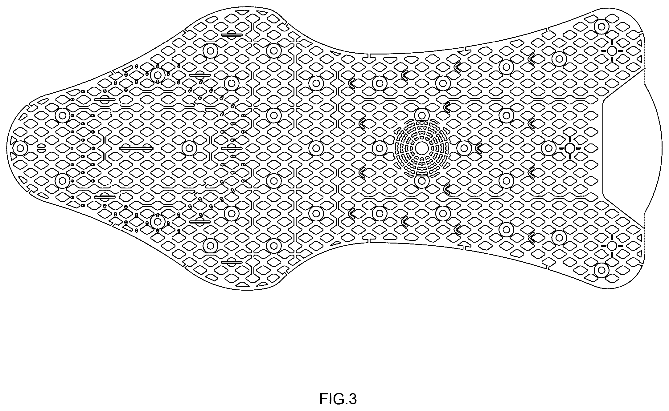 Patent USD1101110 Figure 3 – Urinal screen