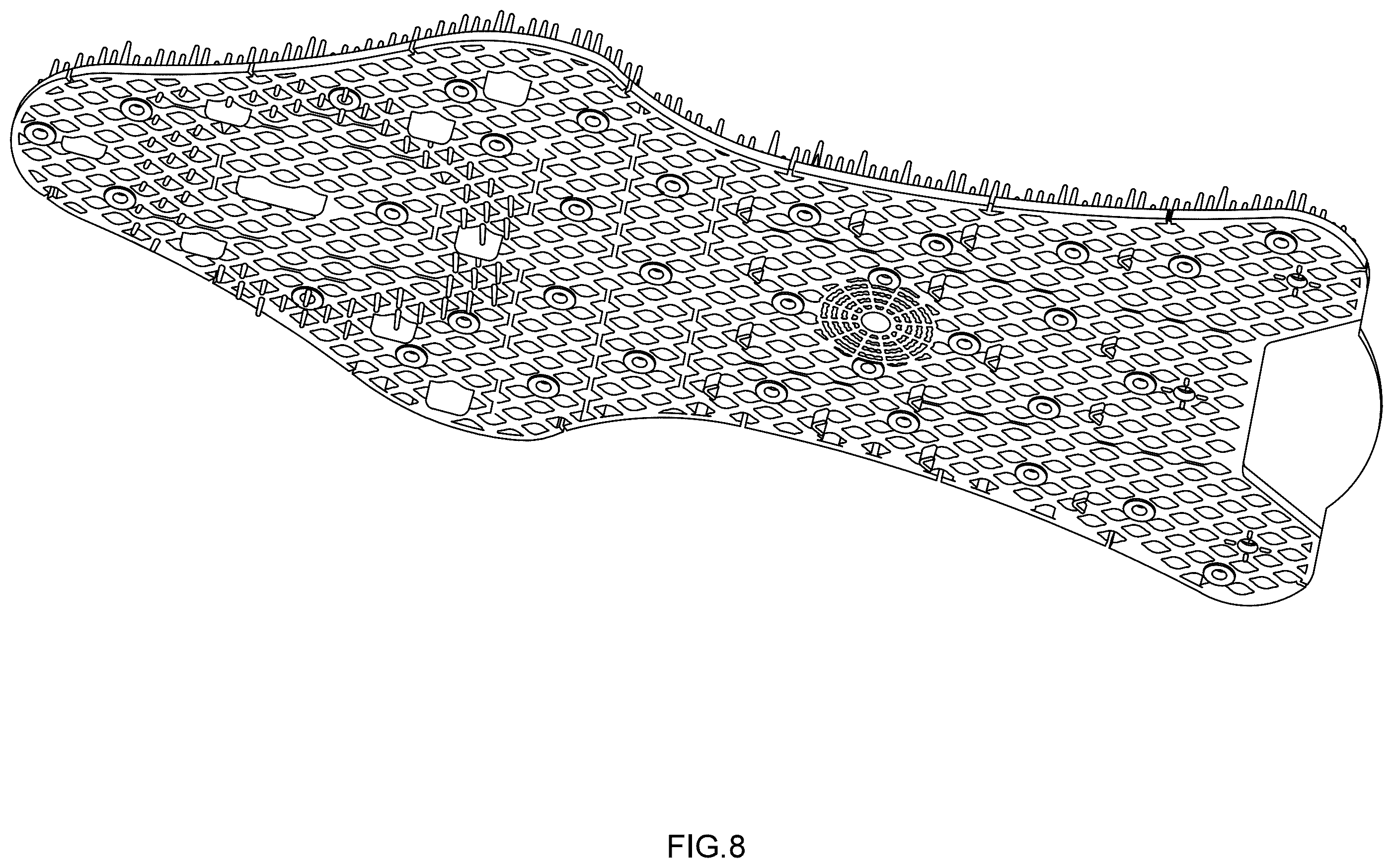 Patent USD1101110 Figure 7 – Urinal screen