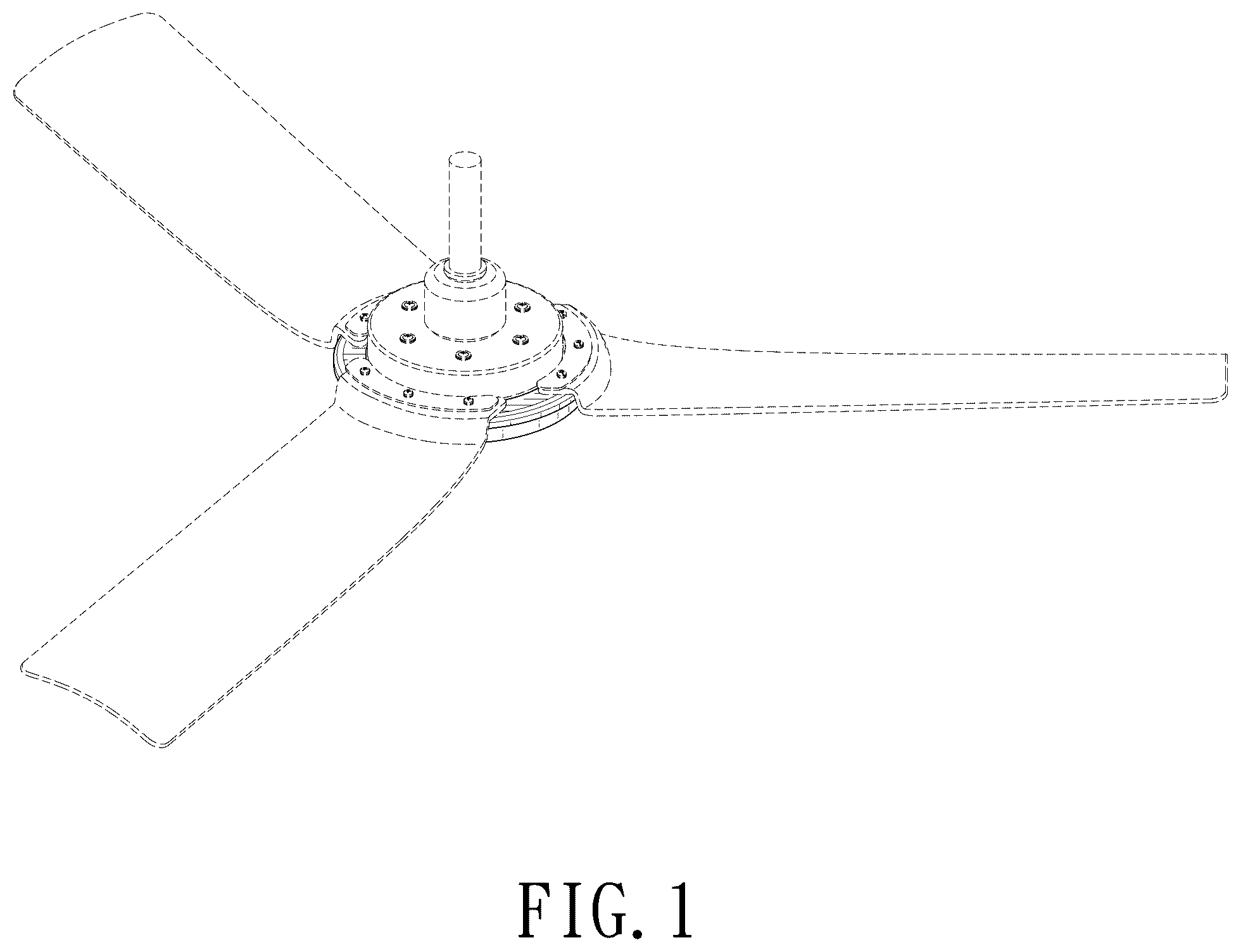 Patent USD1101133 — Ceiling fan — Figure 1
