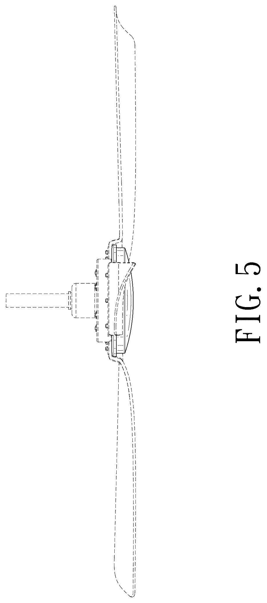 Patent USD1101133 Figure 5 – Ceiling fan