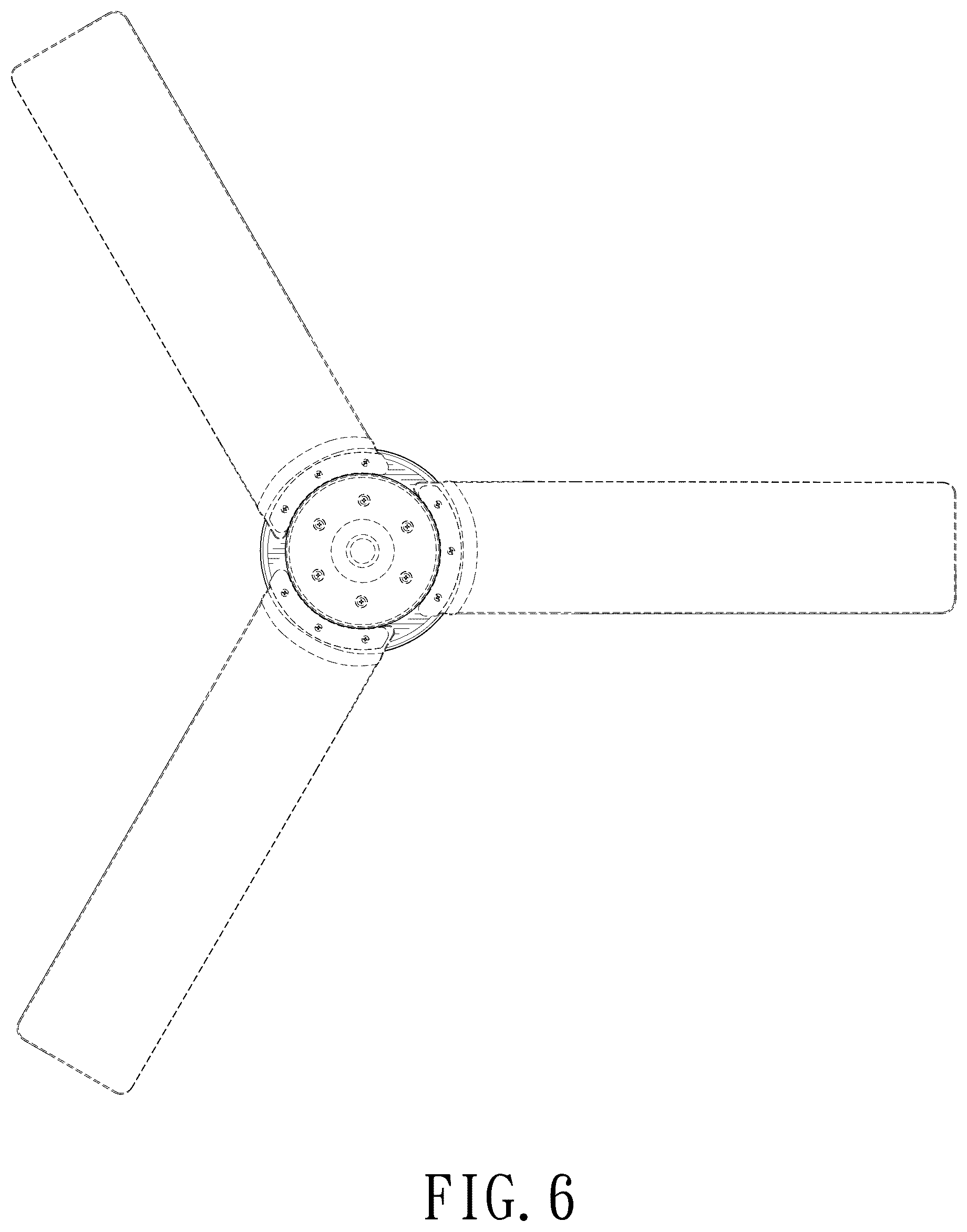 Patent USD1101133 Figure 6 – Ceiling fan