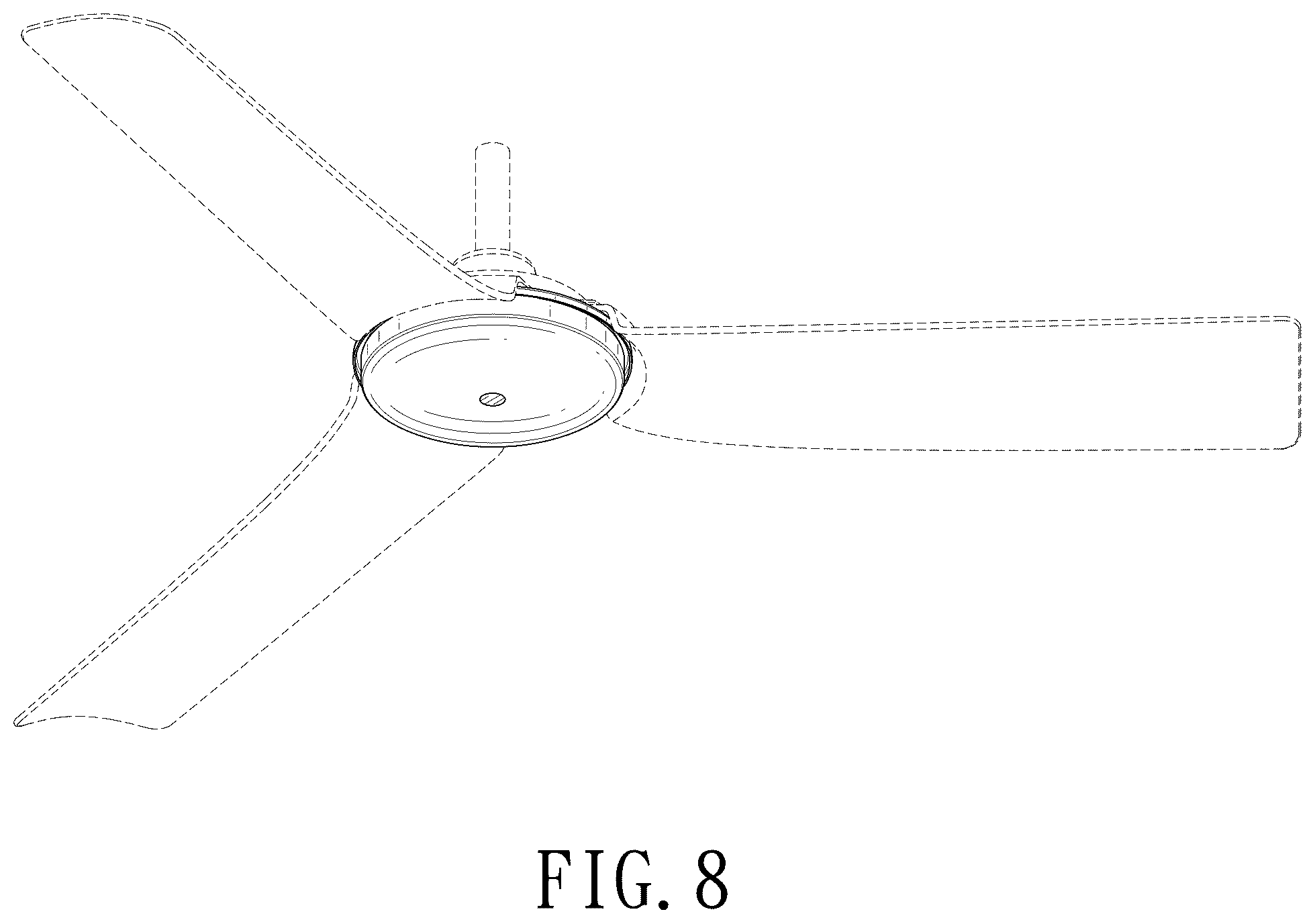 Patent USD1101133 Figure 8 – Ceiling fan