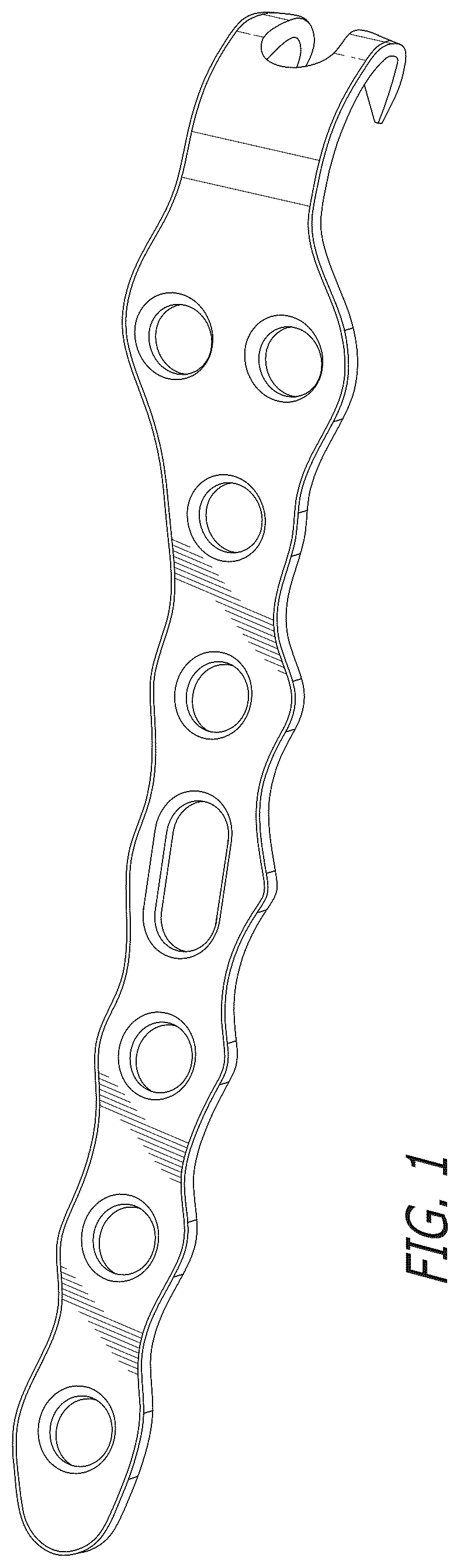 Patent USD1101150 — Bone hook plate — Figure 1