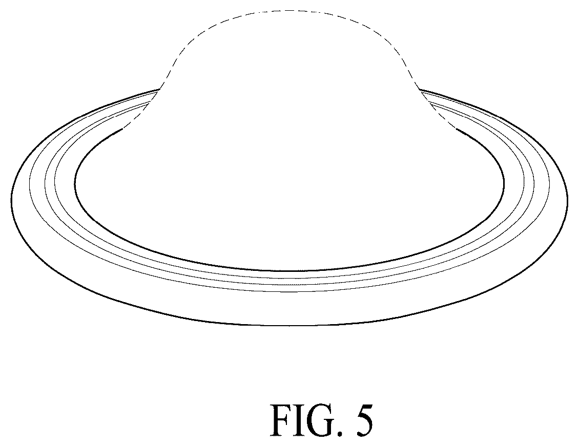 Patent USD1101172 Figure 5 – Nursing cap